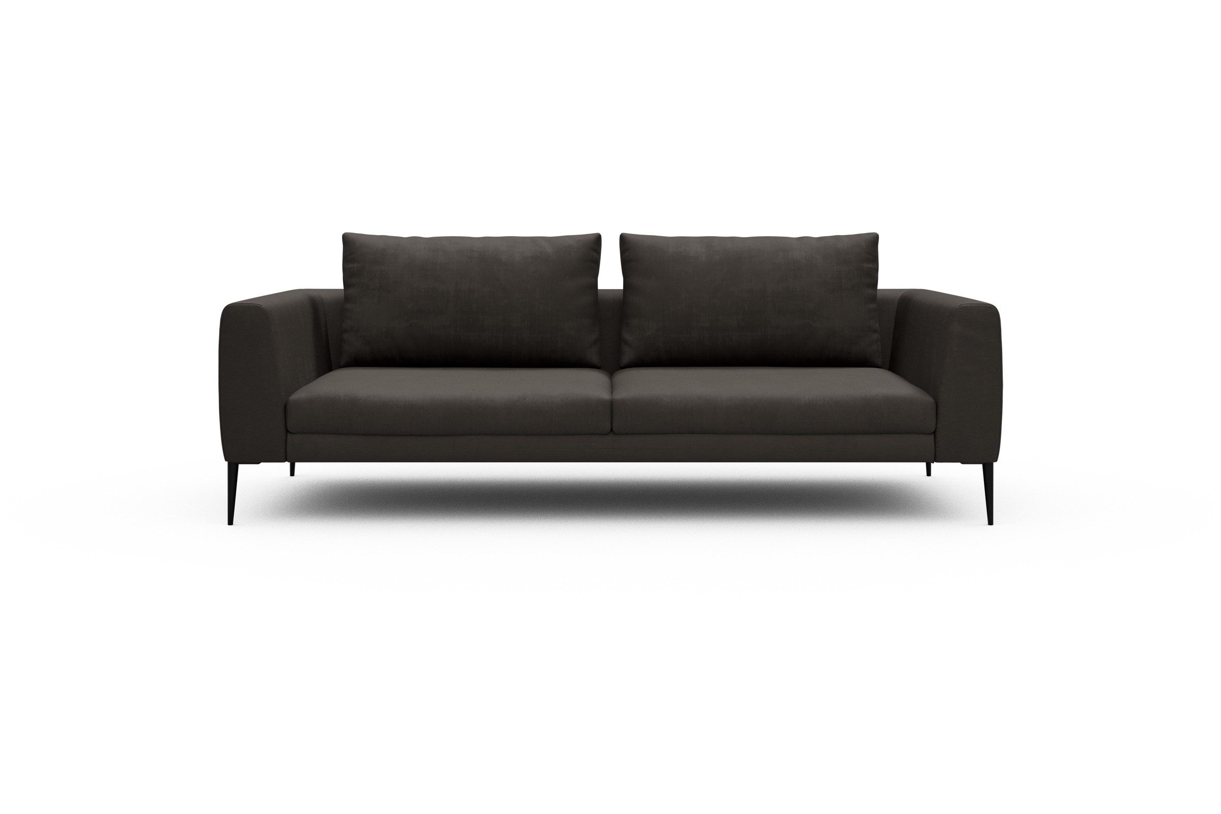 moebelfaktor Sofa Paul 3-Sitzer, Skandinavisches Design, niedrige Bauhöhe, für Saugroboter geeignet