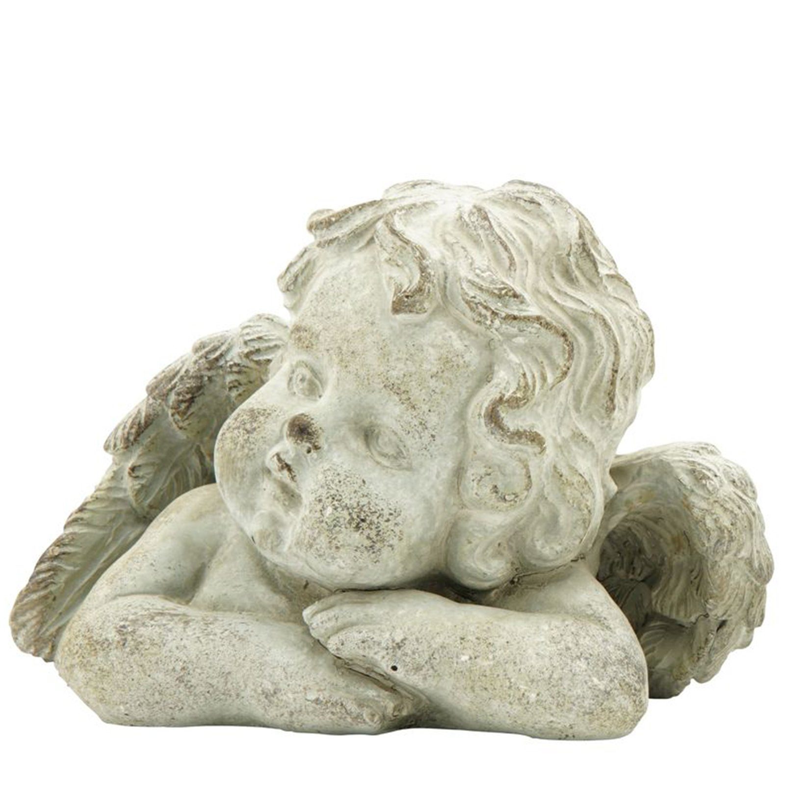 Exner GmbH Garten- & Wohnaccessoires Dekoobjekt Engel StoneArt - Zement - 16x15x11 cm, 16,5x11x11 cm
