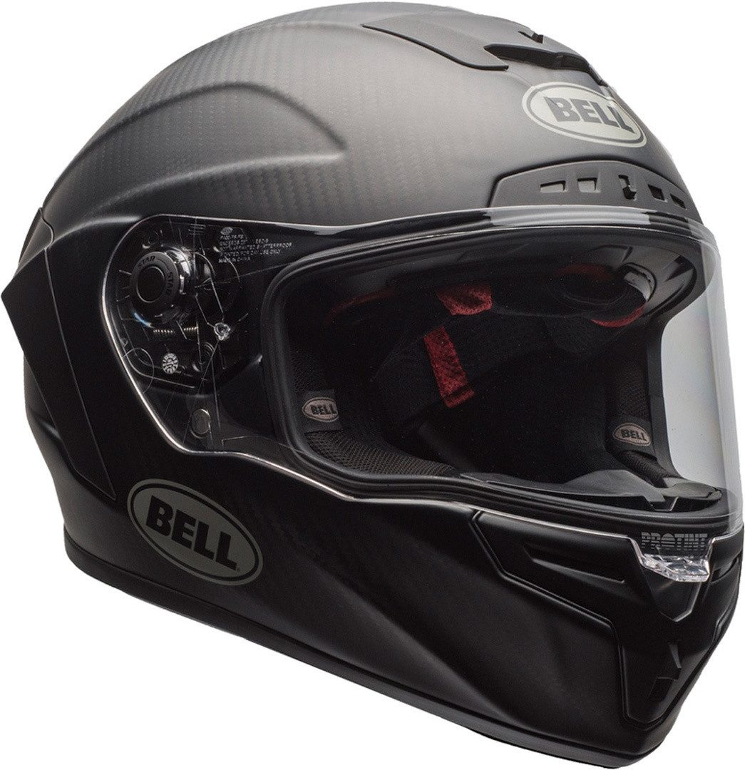 Bell Motorradhelm Race Star Flex DLX Solid Helm, vorbereitet für Kommunikationssystem