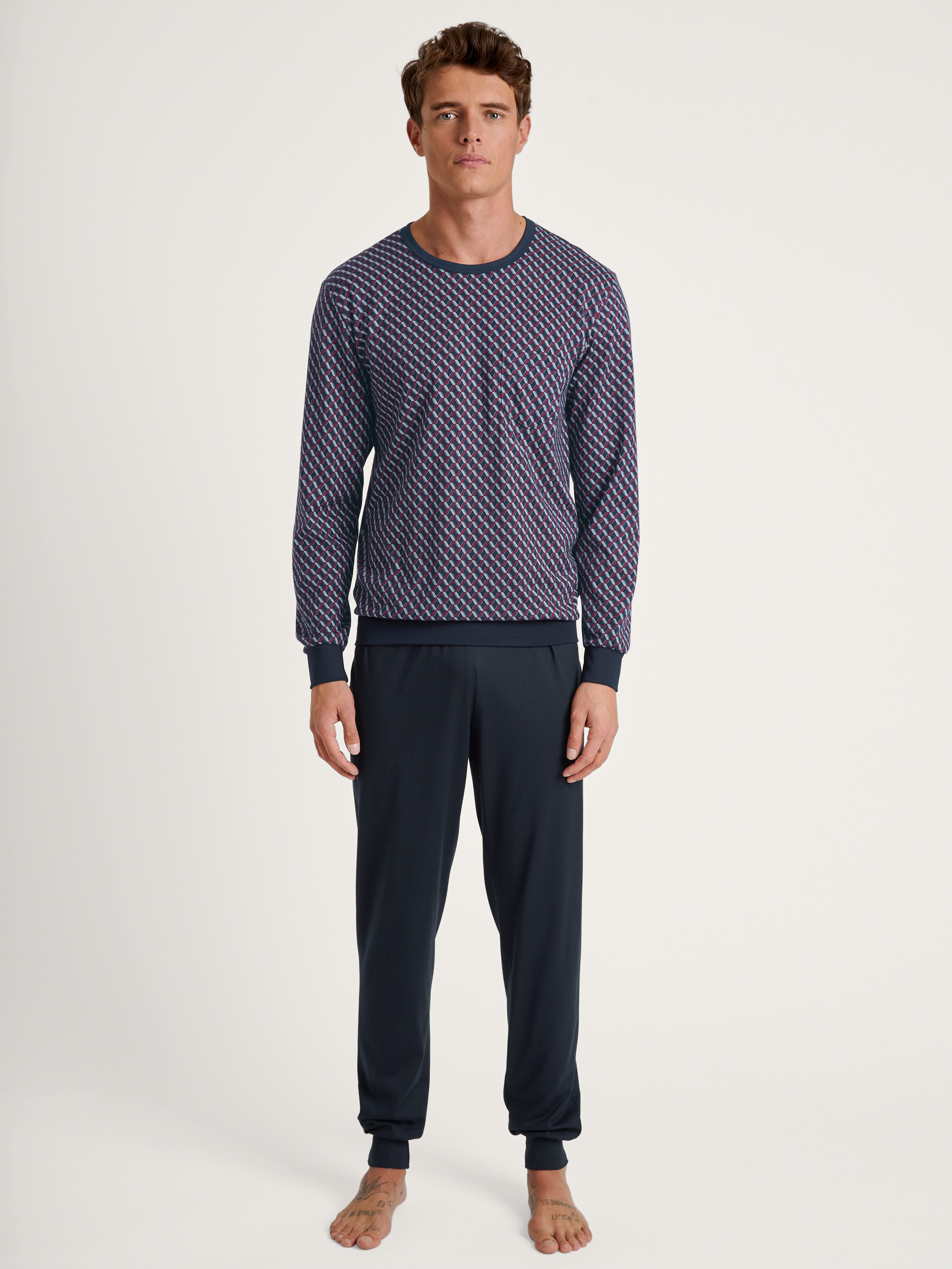 CALIDA Pyjama Relax Imprint (2 tlg) mit zeitlosem Design günstig online kaufen