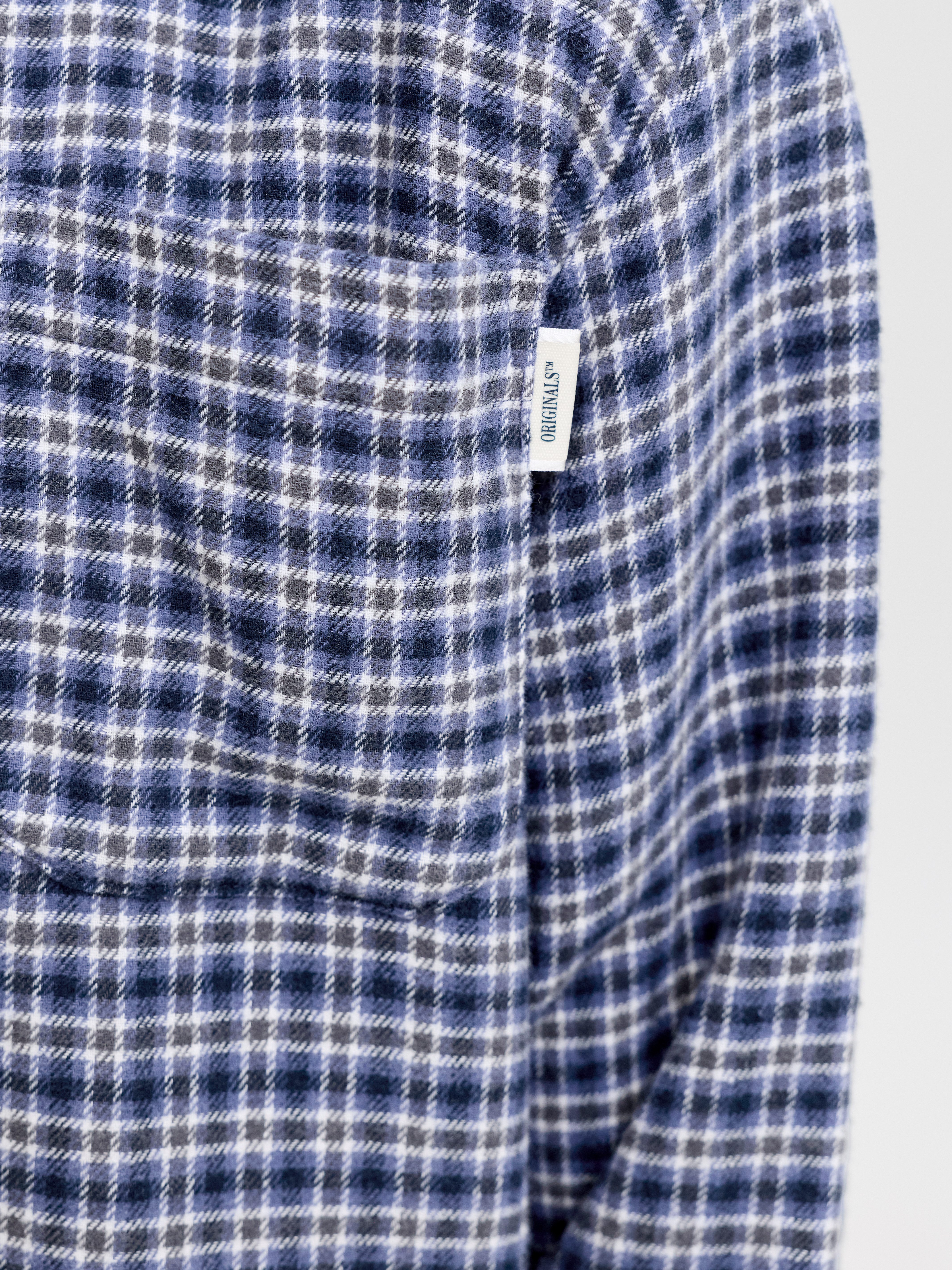 Jack & Jones Junior Langarmhemd JORFREDERIKSBERG FLANNEL SHIRT L/S JNR Baumwolle, relaxed fit – Bild 4 von 5