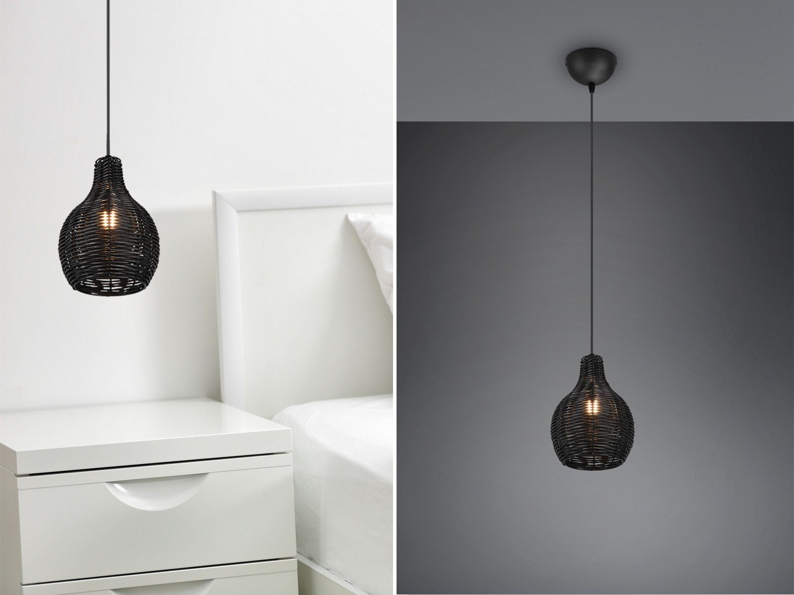 meineWunschleuchte LED Pendelleuchte, Designer Lampen Esstischlampe
