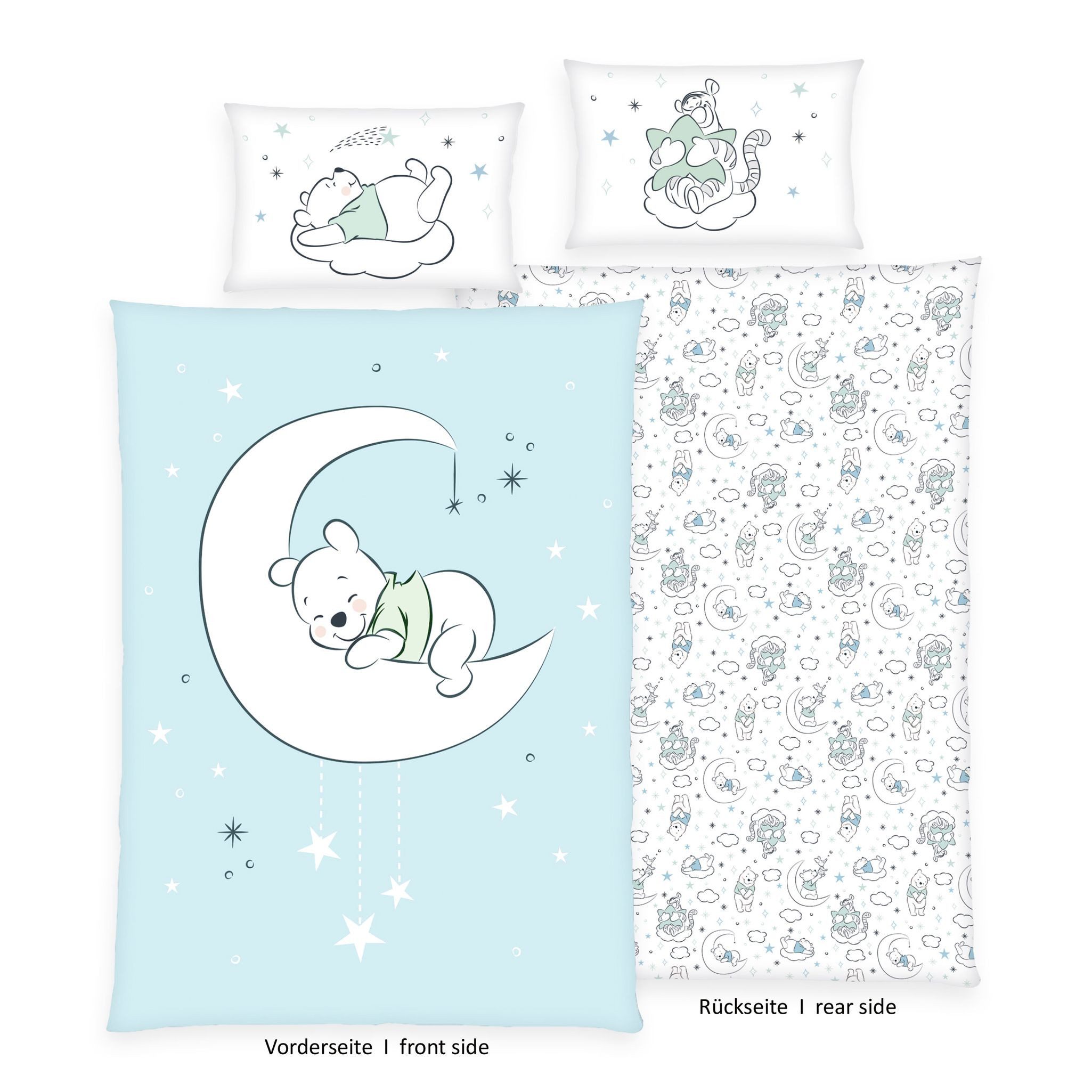 Herding Babybettwäsche 100x135cm Winnie Pooh Mond günstig online kaufen