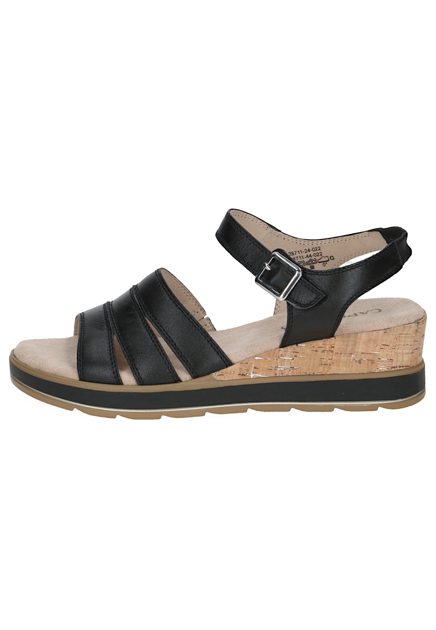 Caprice 9-28711-44 022 Black Nappa Sandale