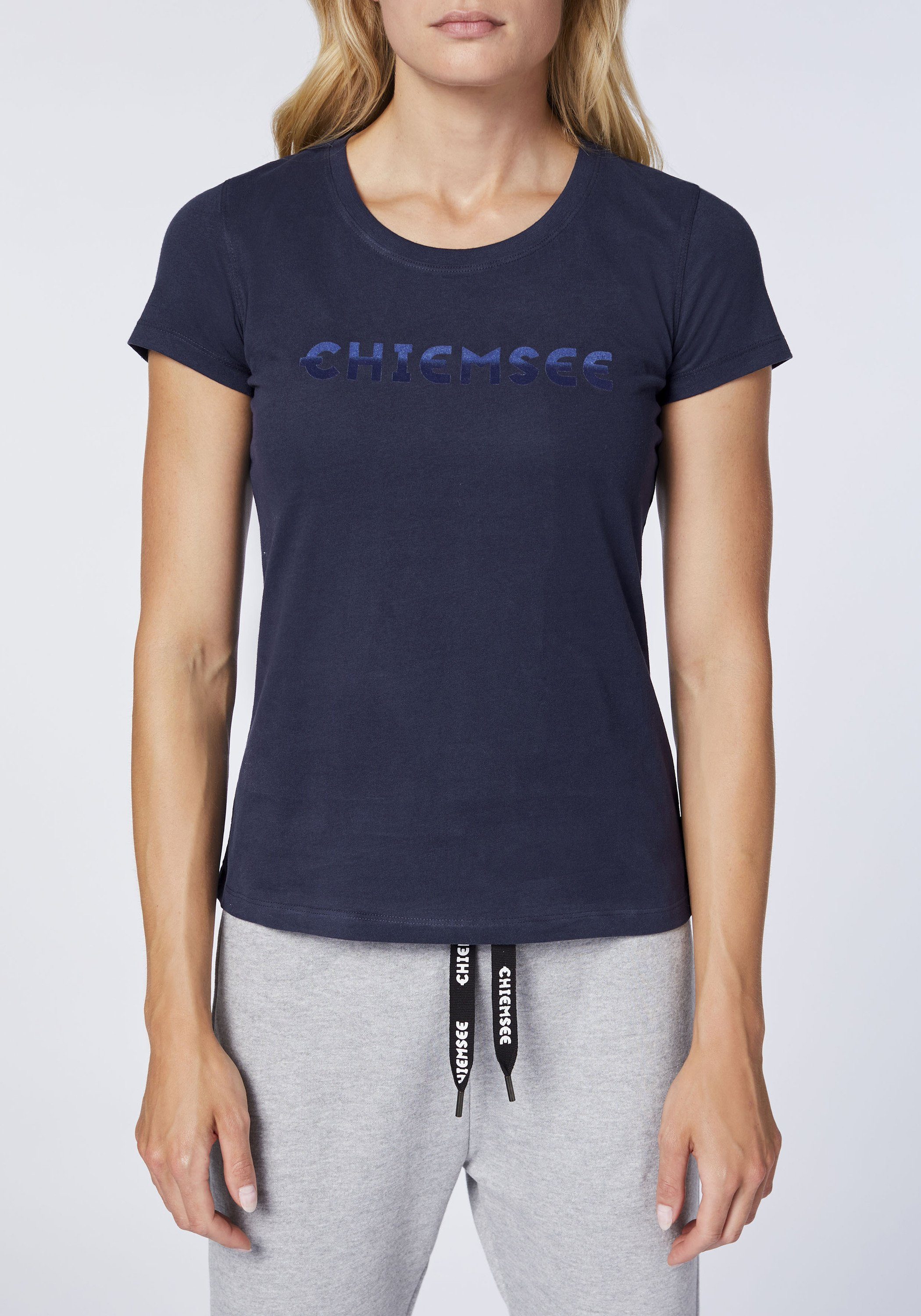 Chiemsee Print-Shirt T-Shirt Logo Night 1 Sky in mit Farbverlauf-Optik