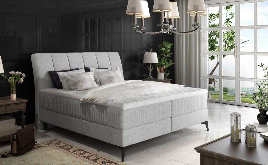 Xlmoebel Polsterbett Designer Doppelbett im Luxus-Hotelstil mit Polsterung (Polsterbett, 1-tlg., Polsterbett Doppelbett), Made in Europa