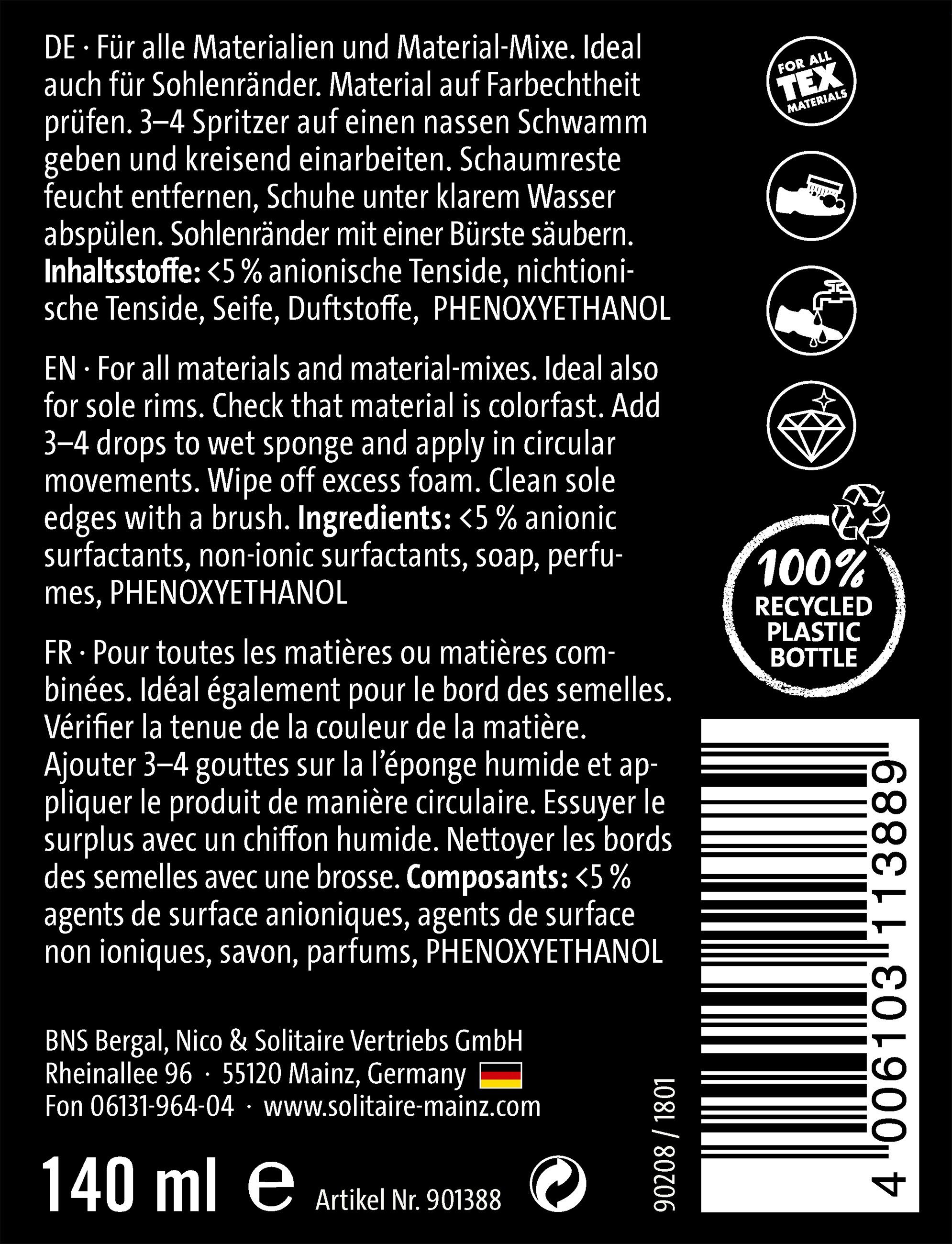 Solitaire Premium Amber Collection - Cleaning Lotion Set Schuhreiniger
