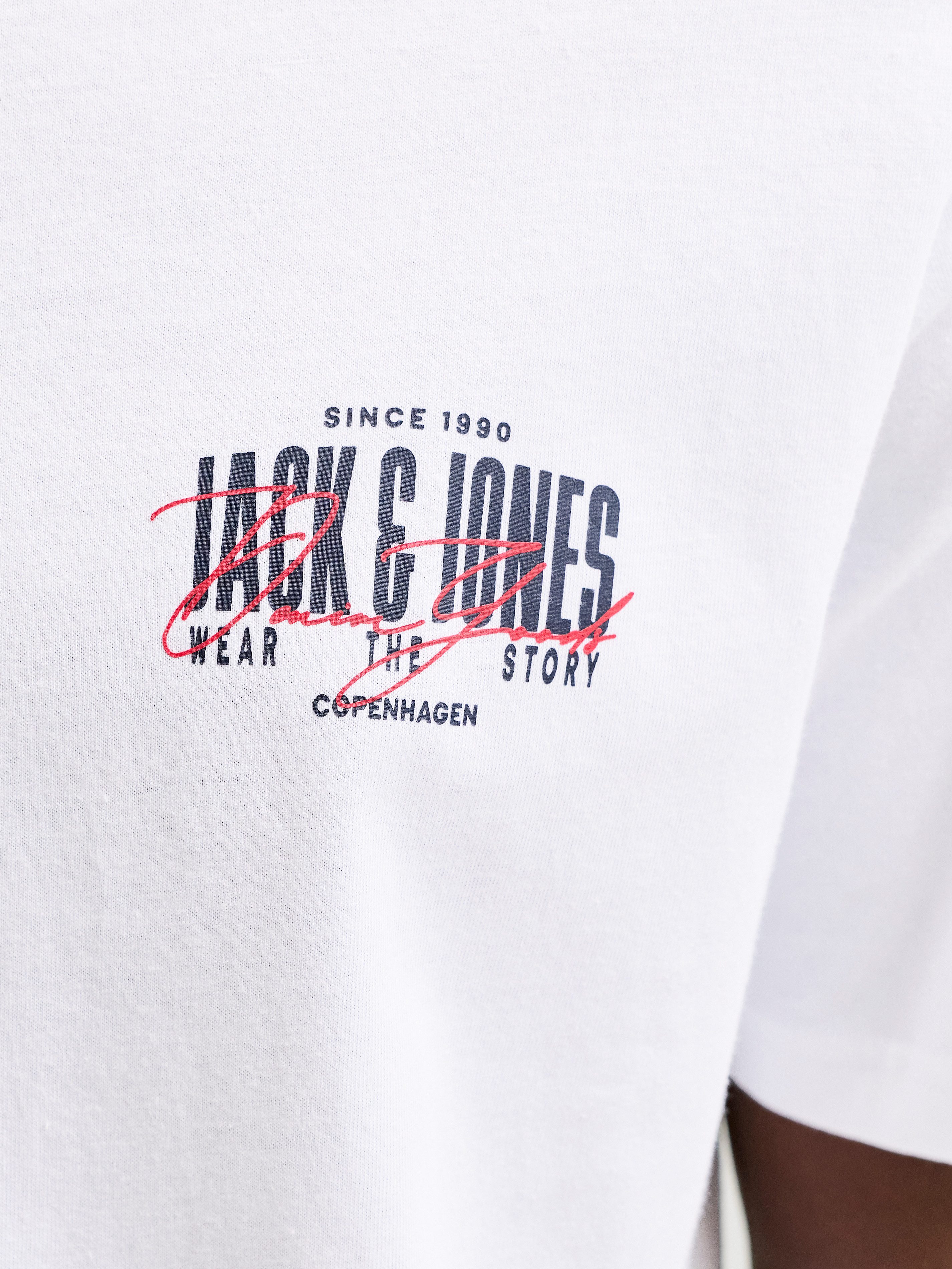 Jack & Jones T-Shirt JJAERO TEE SS CREW NECK Baumwolle, regular fit – Bild 4 von 5