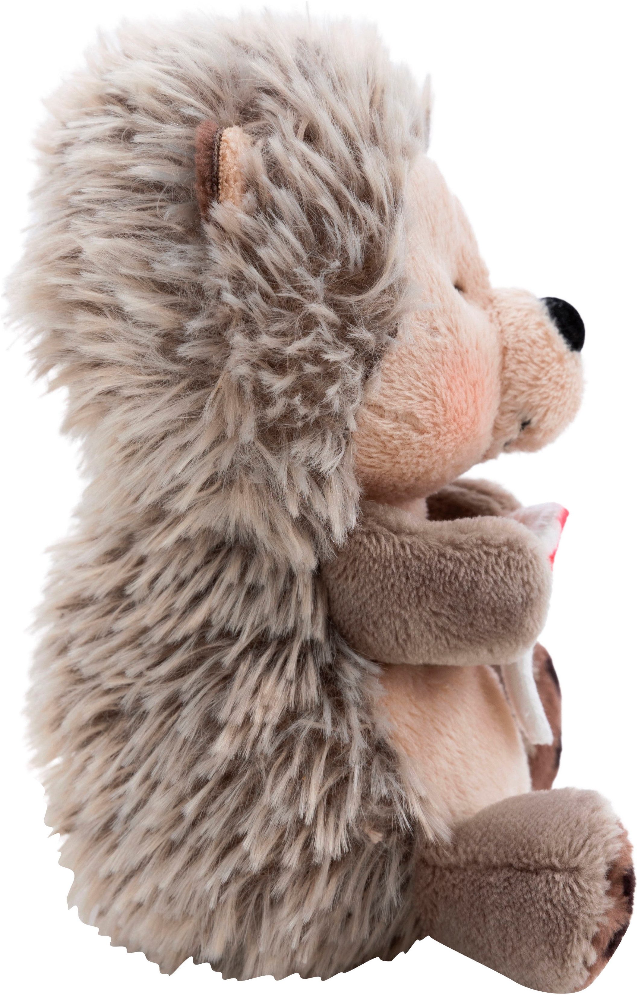 Nici Kuscheltier Sleeping Pets GREEN, Igel mit Fliegenpilz 12 cm hellgrün, schlafend im Körbchen