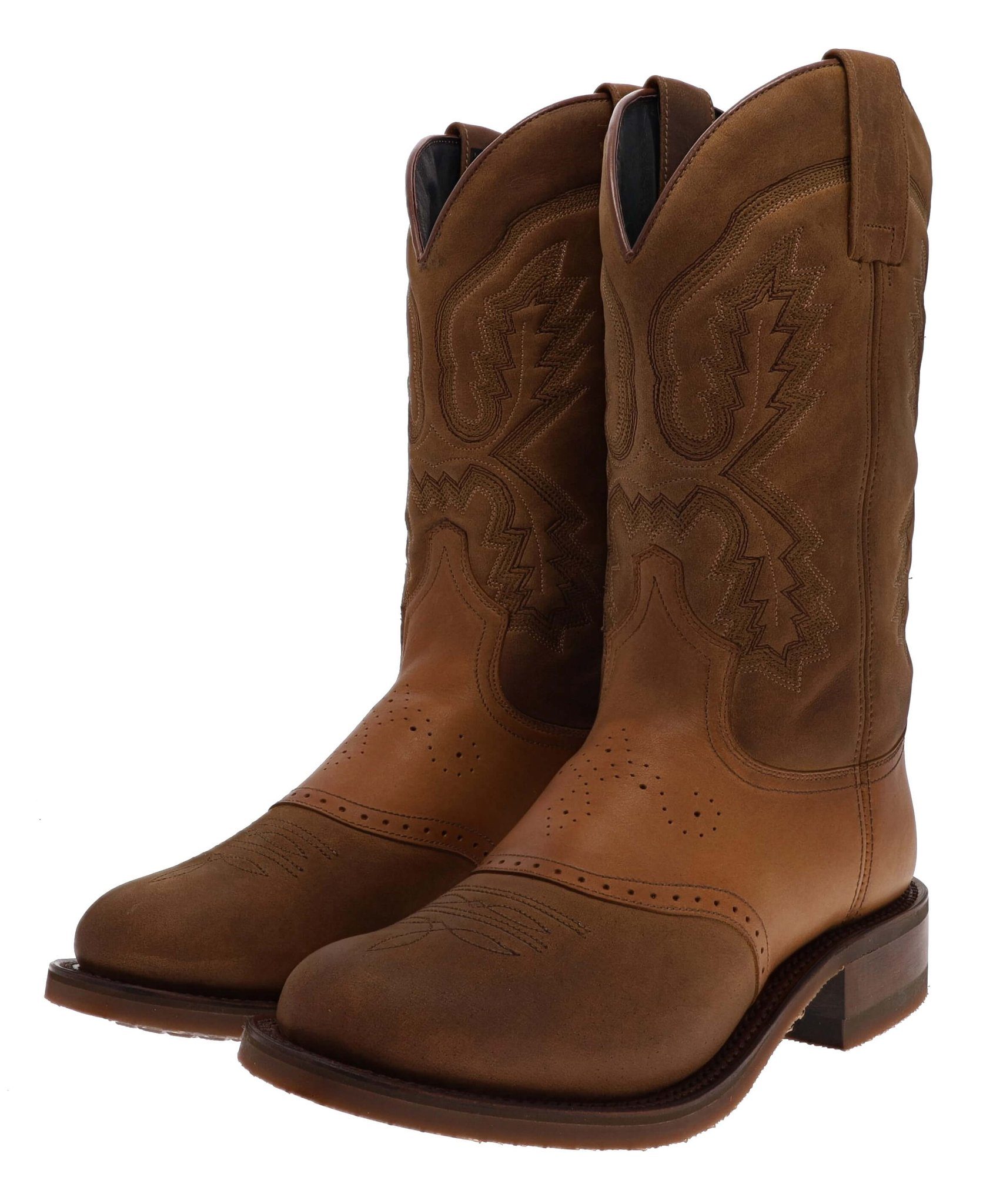 Sendra Boots EYAK 14338 Braun Cowboystiefel Rahmengenähte Herren Westernreitstiefel