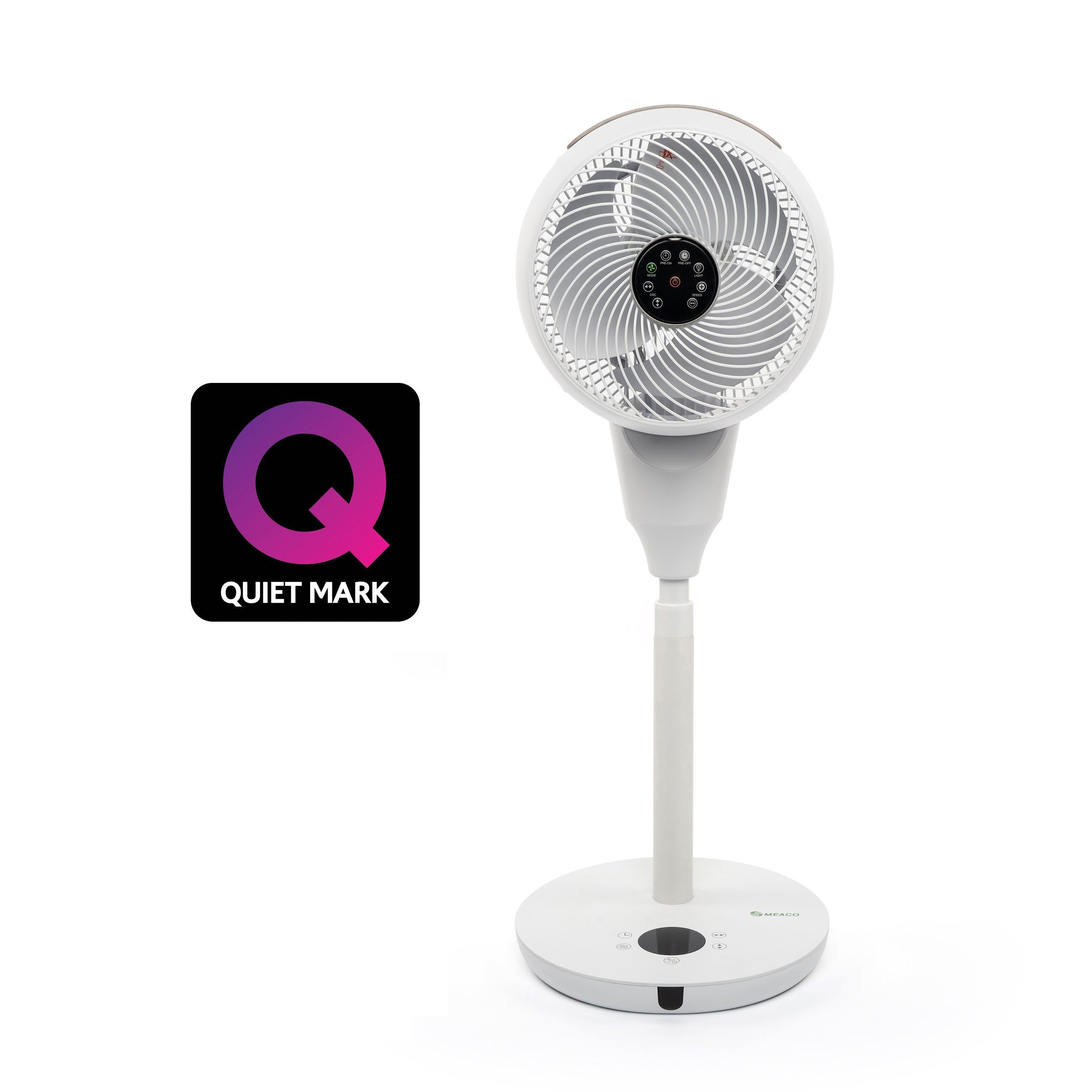 Meaco Standventilator 1056P - Geräuscharm, kraftvoll und höhenverstellbar, Testsieger