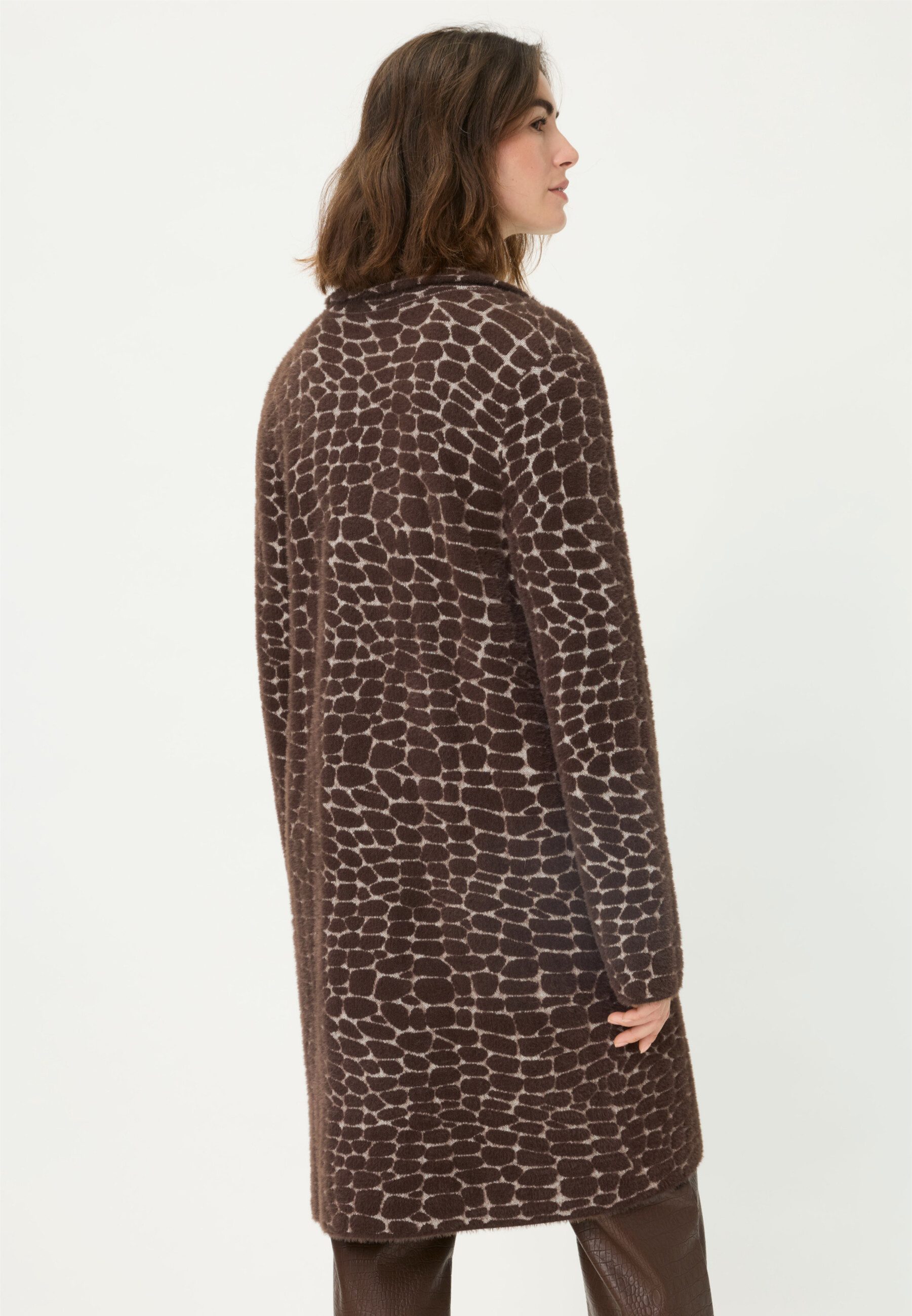 Olsen Cardigan mit Jacquard-Muster