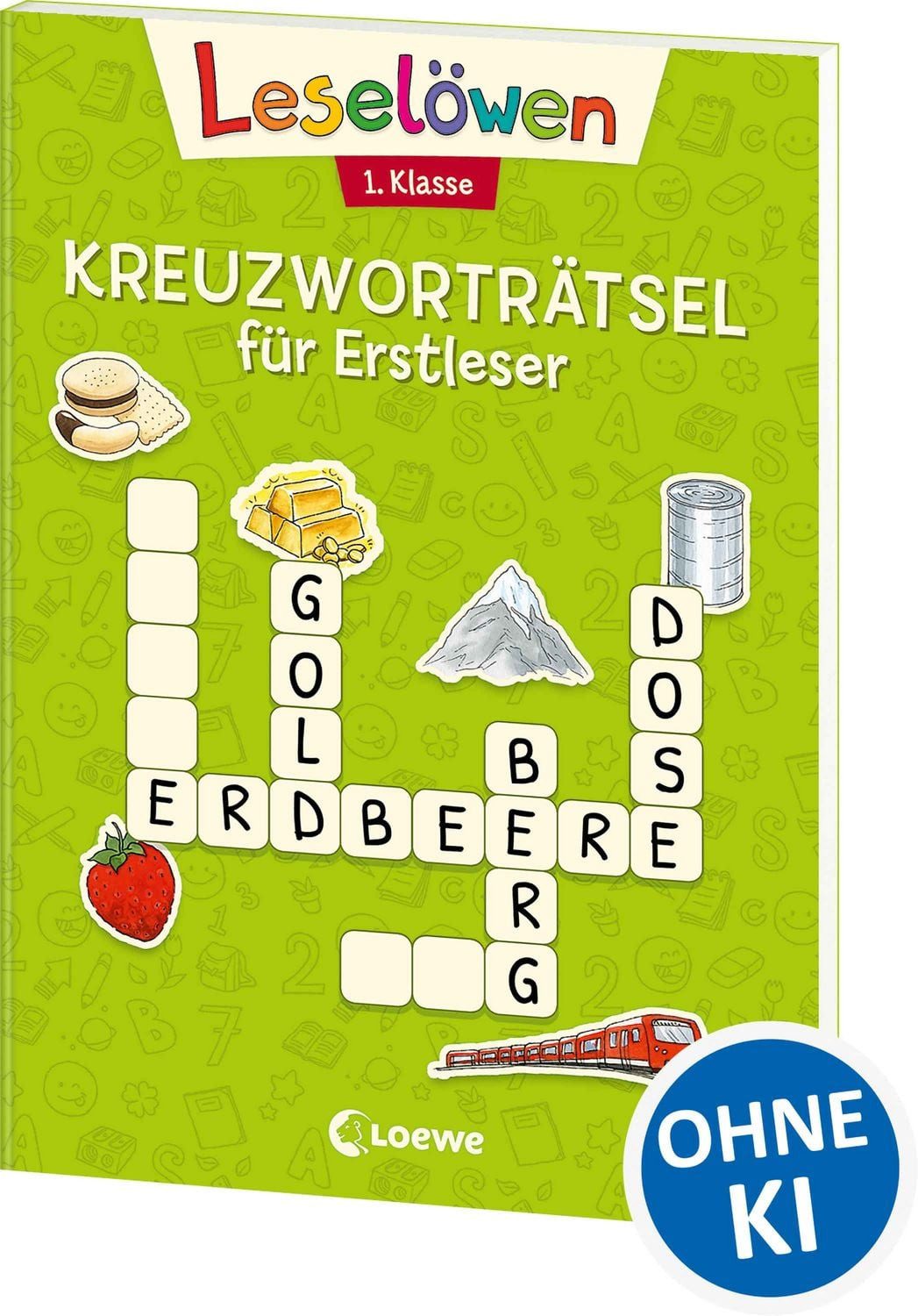Leselöwen Kreuzworträtsel für Erstleser - 1. Klasse (Hellgrün) / diverse