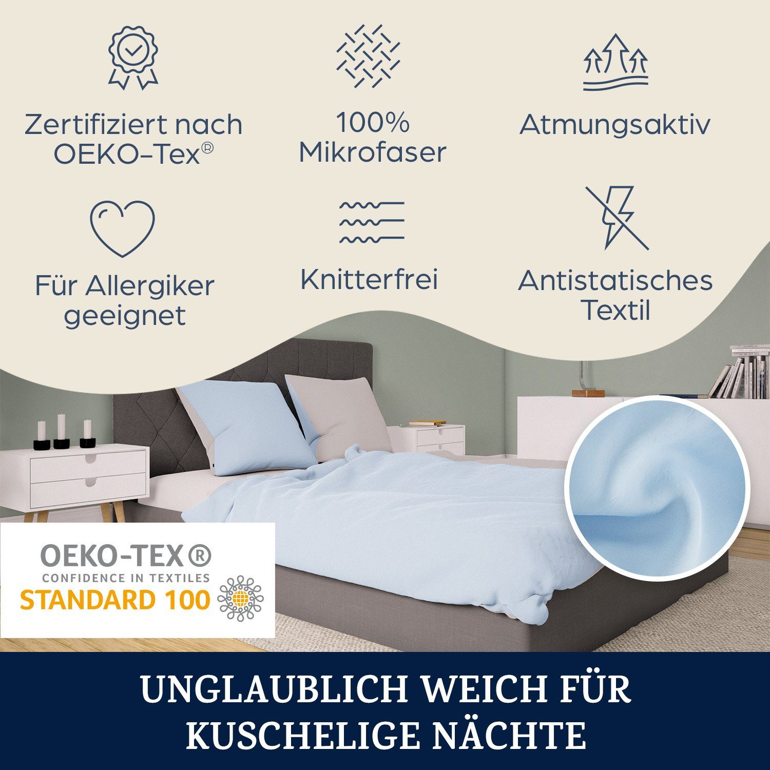 sleepwise Bettwäsche Soft Wonder-Edition Bettwäsche, Mikrofaser-Fleece, 2 t günstig online kaufen