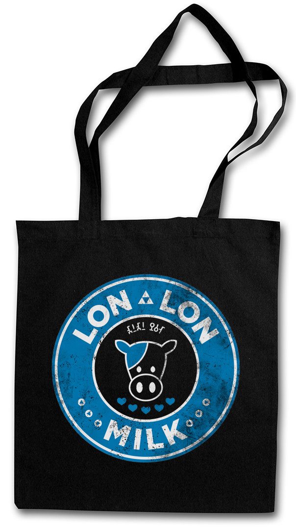 Urban Backwoods Beuteltasche Lon Lon Milk I Stofftasche Milch Farm Ranch Game Link Legend Kult Game (1-tlg), Adventure Zelda Nerd Geek