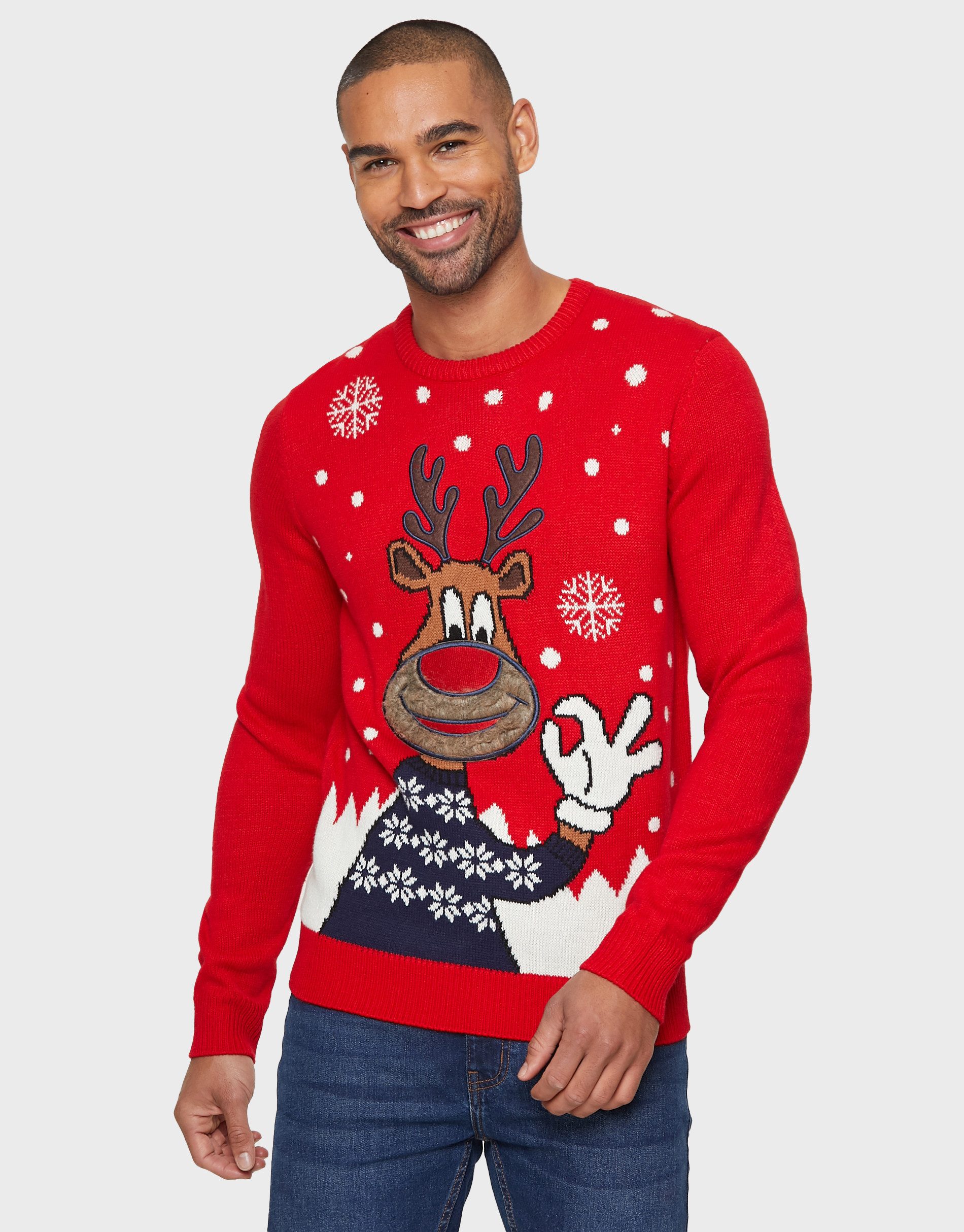 Rundhalspullover Reindeer