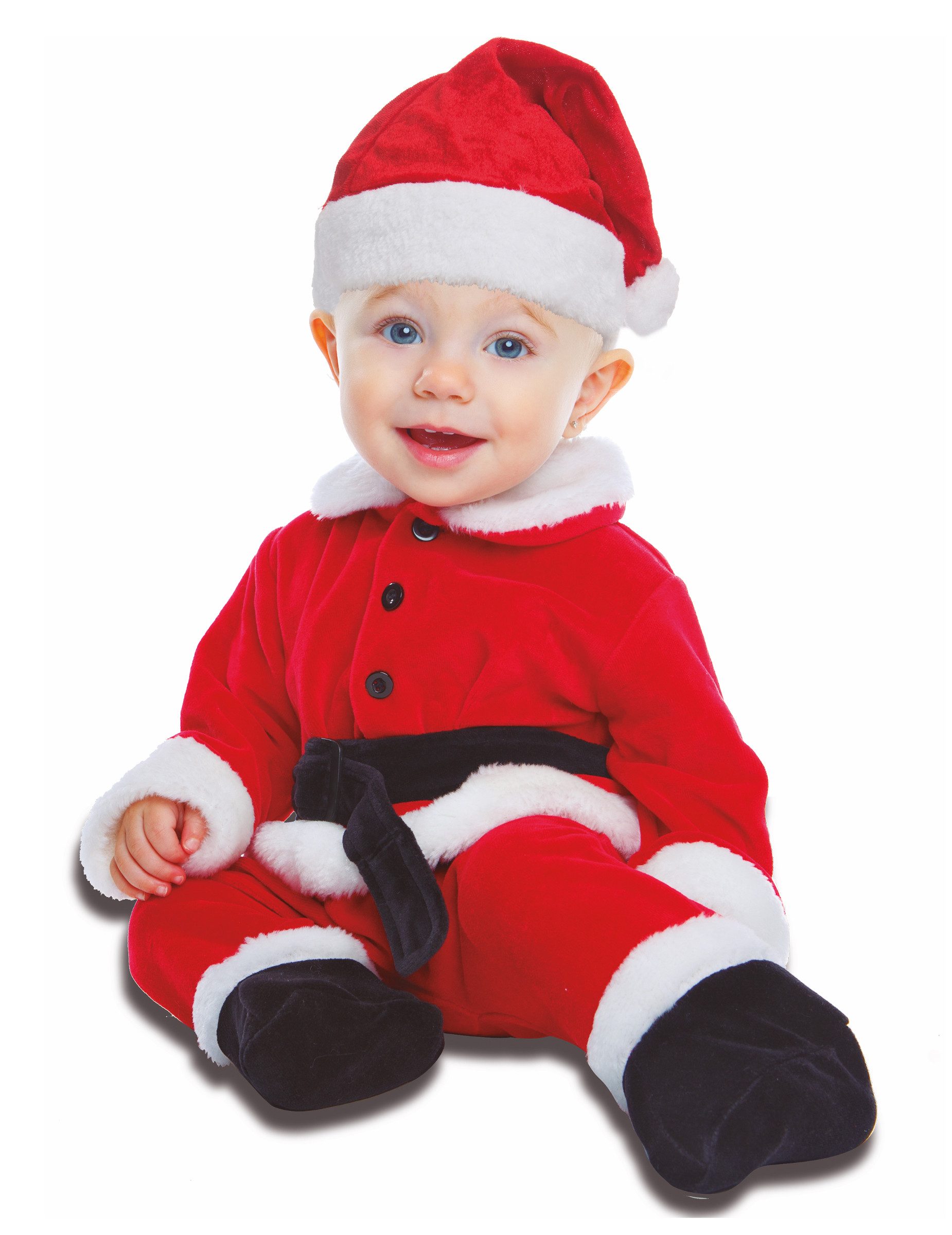 Viving Costumes Kostüm Baby-Weihnachtsmann-Kostüm Weihnachtskostüm für Babys rot-weiss