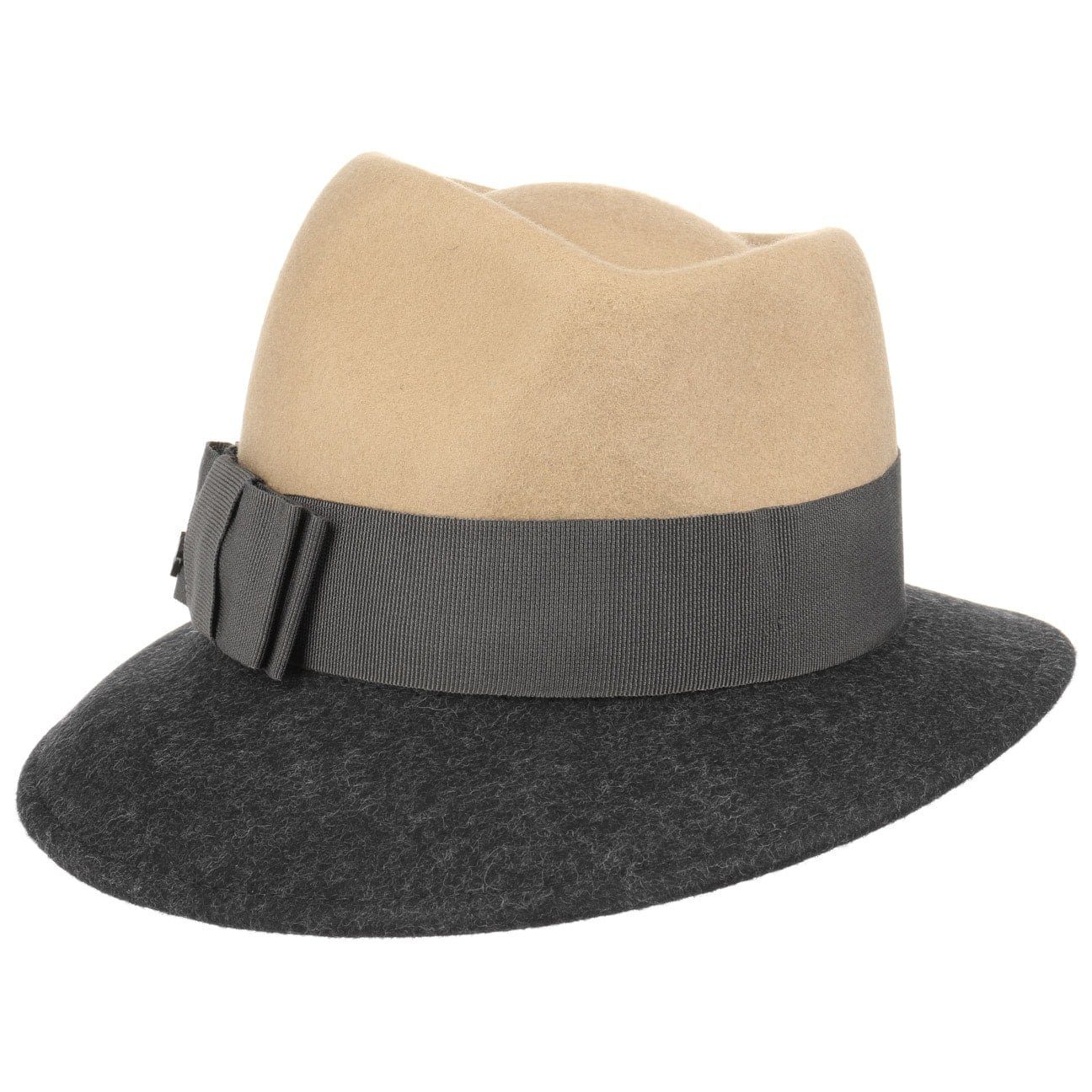 Lierys Filzhut (1-St) Damenhut mit Ripsband, Made in Italy