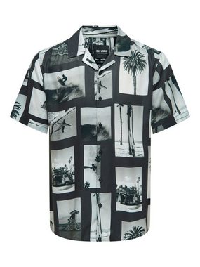 ONLY & SONS Hawaiihemd - Hemd kurzarm - gemustert - ONSNANO REG COTTON VISCOSE