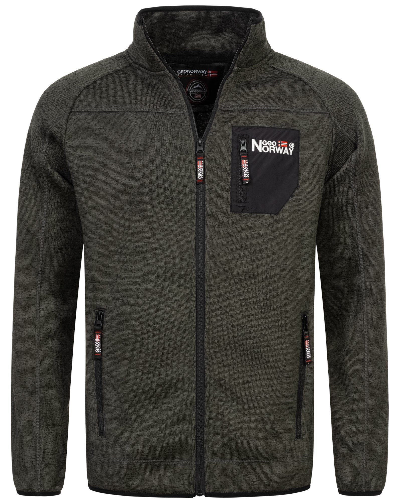 Geographical Norway Fleecejacke Herren Übergangs Jacke Fleece Sweat Übergangs Jacke Frühlings