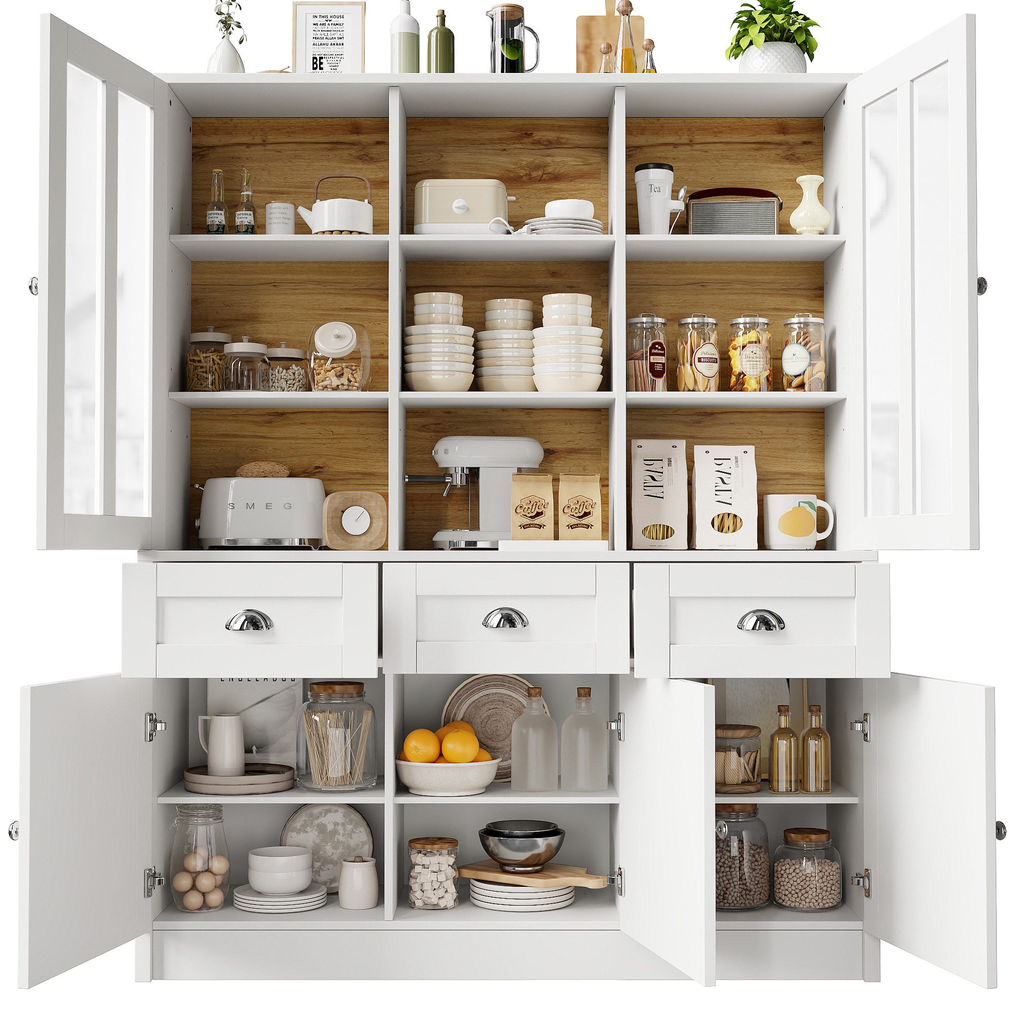 OKWISH Hochschrank Esszimmerschrank mit Schubladen (Moderner günstig online kaufen