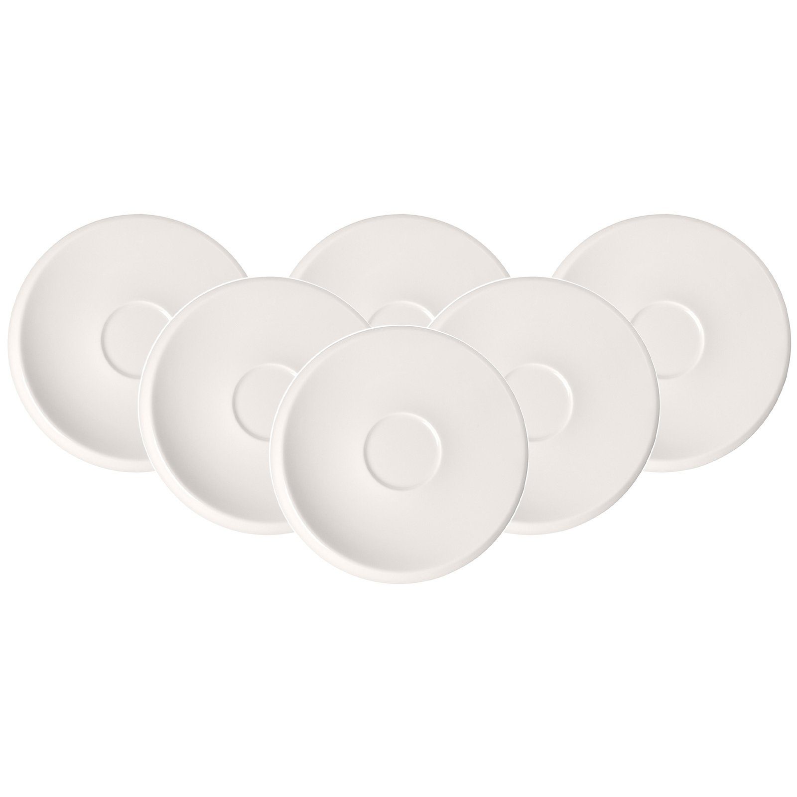 Villeroy & Boch Untertasse NewMoon Kaffeeuntertasse 17 cm 6er Set, (6 St)