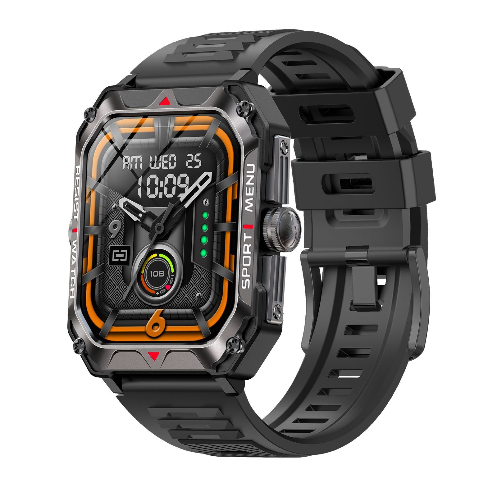 Bild von REDOM Damen Herren Smart Watch Sportuhr Armbanduhr Fitness Uhr Uhren Tracker Smartwatch (2.02 Zoll) IP68 Wasserdicht Fitnessuhr mit Telefonfunktion, Austauschbare Armbänder, Touchscreen, für iOS/Android, mit Anrufe Pulsmesser Schrittzähler Schlafmonitor Aktivitätstracker