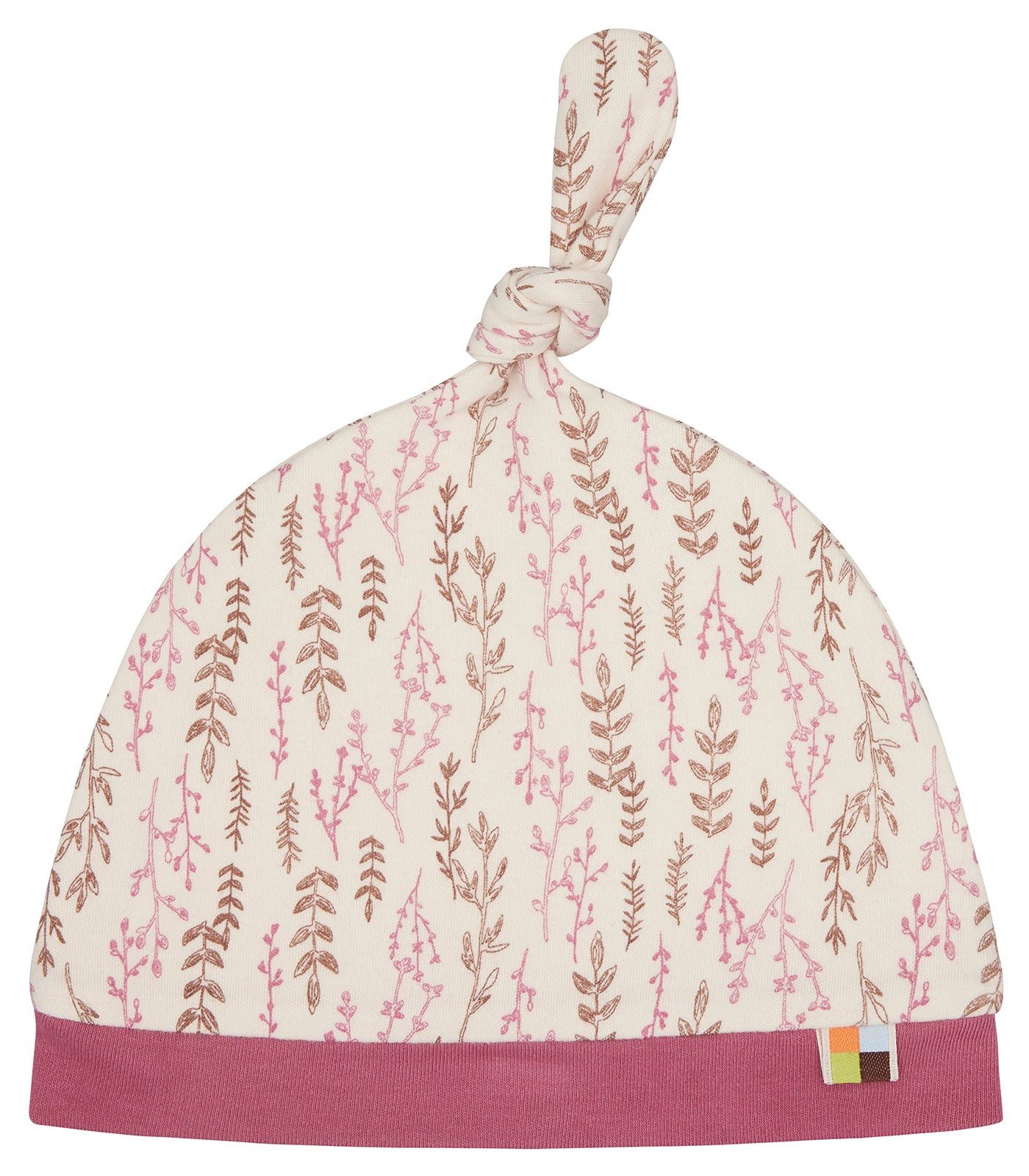 loud + proud Beanie Mütze aus Interlock mit Druck Biobaumwolle, GOTS