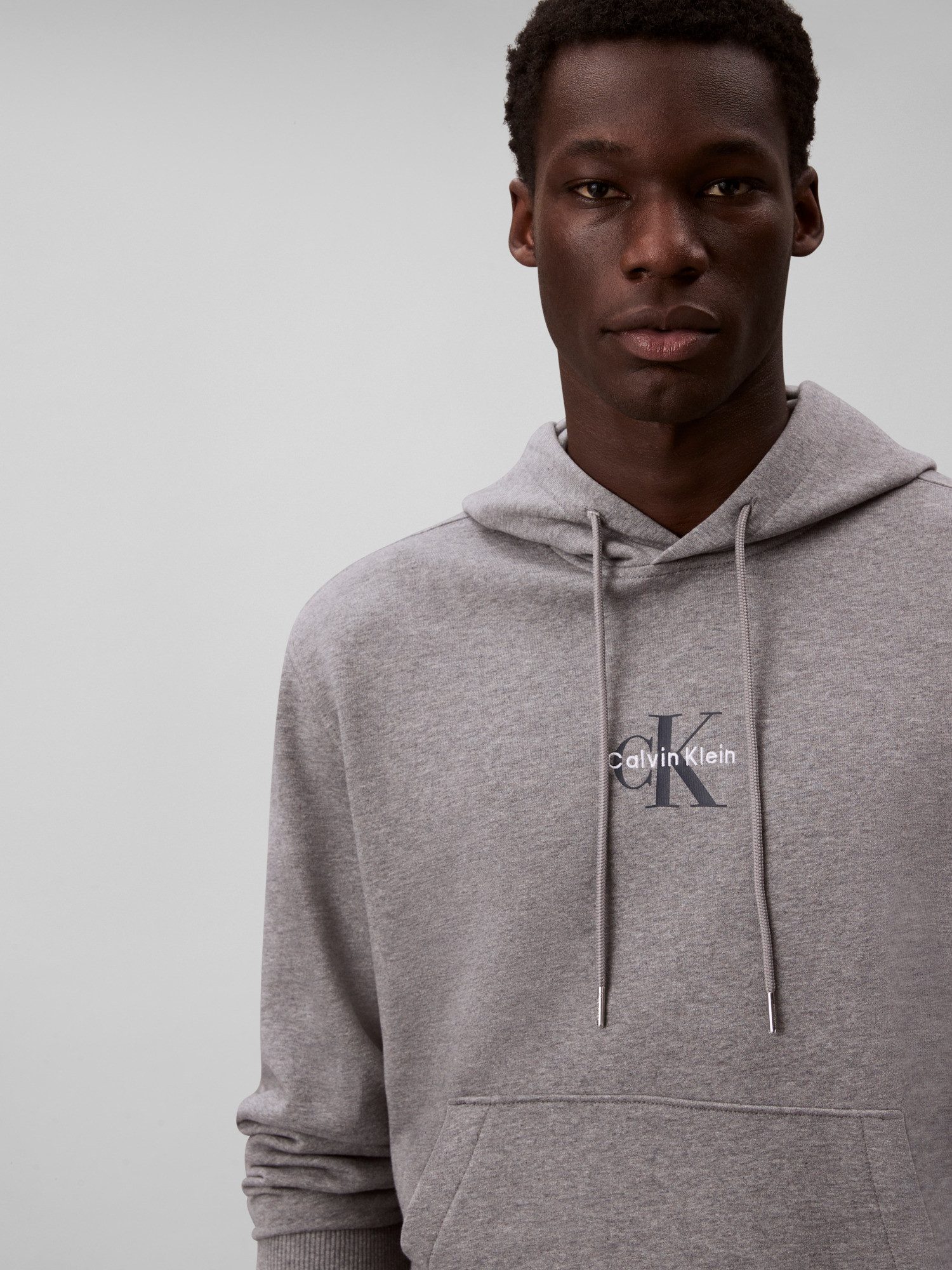 Calvin Klein Jeans Sweatshirt LS EU 350TERRY MICRO MONOLOGO HO Kapuze, regular fit
