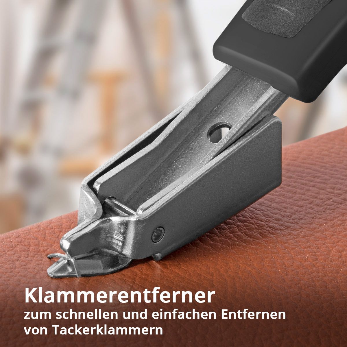 STAHLWERK Handtacker Handtacker Set mit Tacker Klammerentferner, (Packung, 1 tlg., Einzelgerät), inkl. Klammern