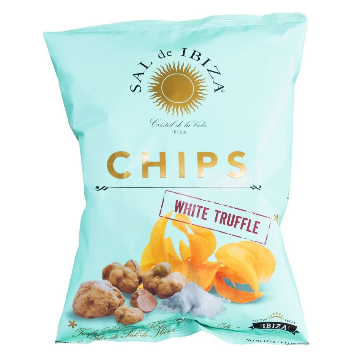Sal de Ibiza Knabberei Kartoffelchips mit weißen Trüffeln, 125 g, Sal de Ibiza, 125 g