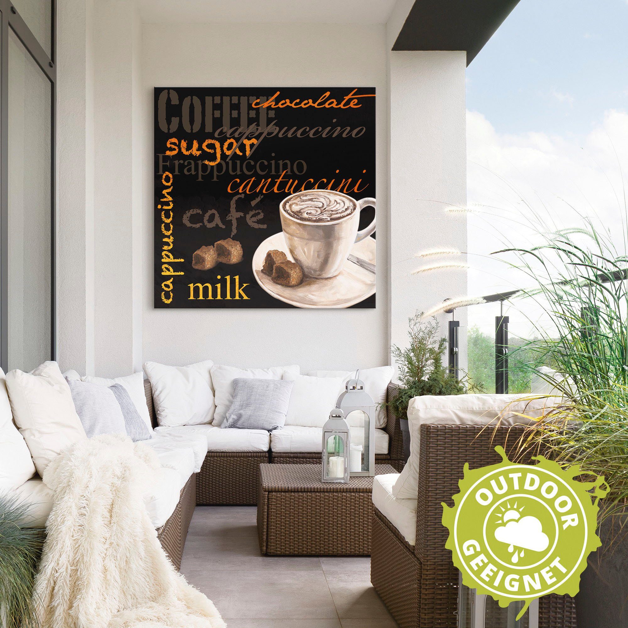 Bilder Alubild, Artland in Poster Wandbild als Leinwandbild, Größen Wandaufkleber Kaffee (1 oder versch. Kaffee, St),