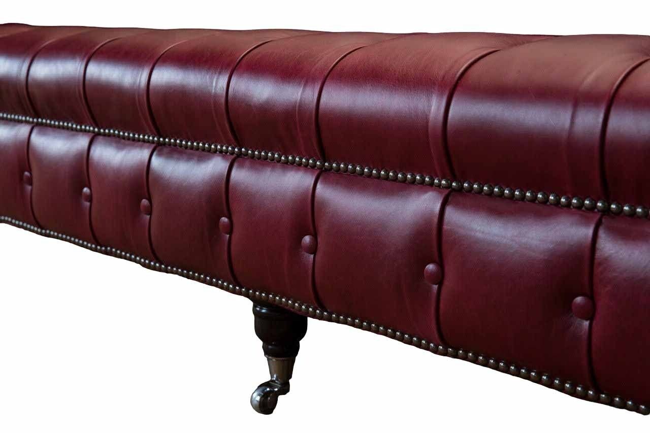 JVmoebel Rotes Chesterfield Sofa Sofa 4 Sitzer Couch Luxus, Made Europe in Designer