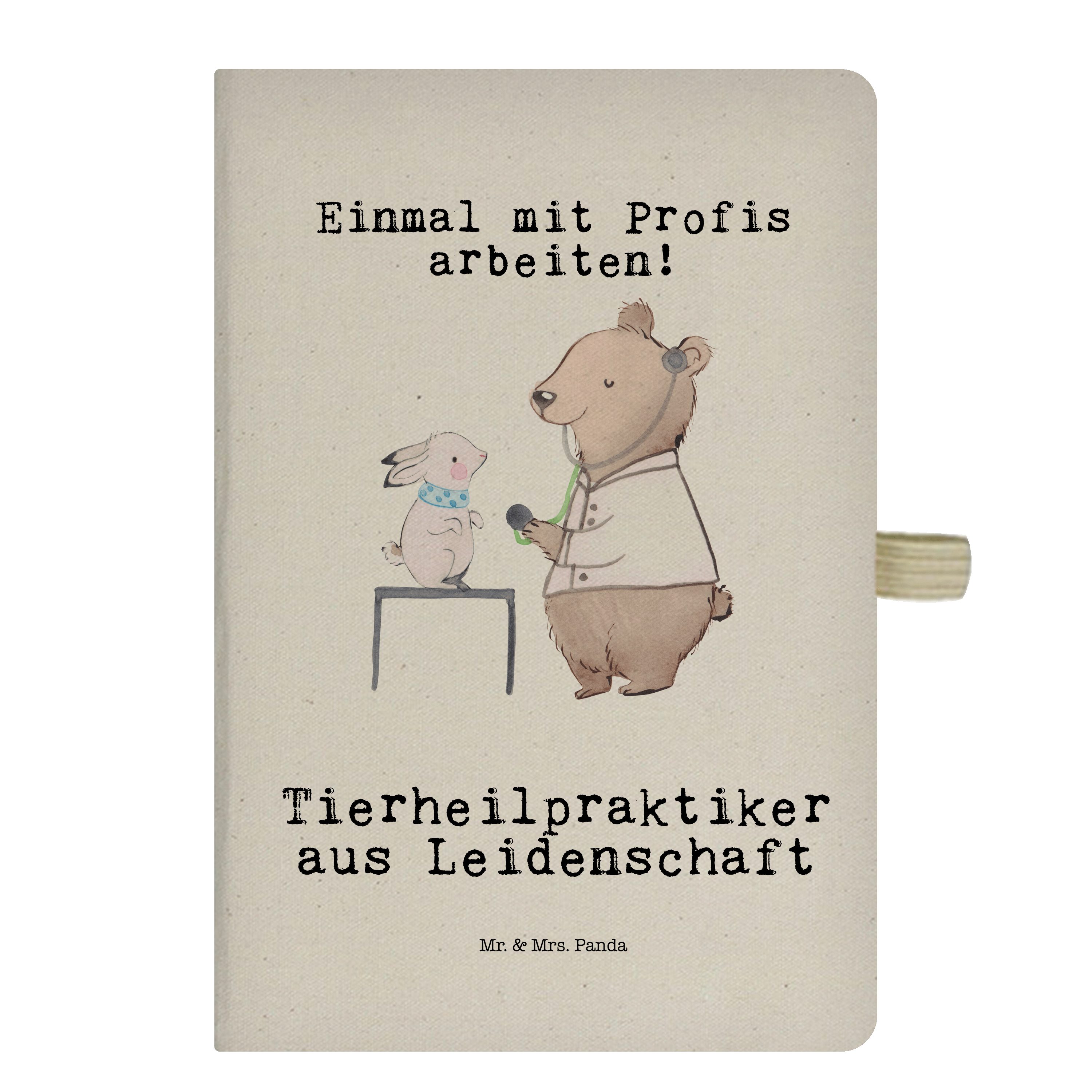Mr. & Mrs. Panda Notizbuch Tierheilpraktiker aus Leidenschaft - Transparent - Geschenk, Rente, N Mr. & Mrs. Panda