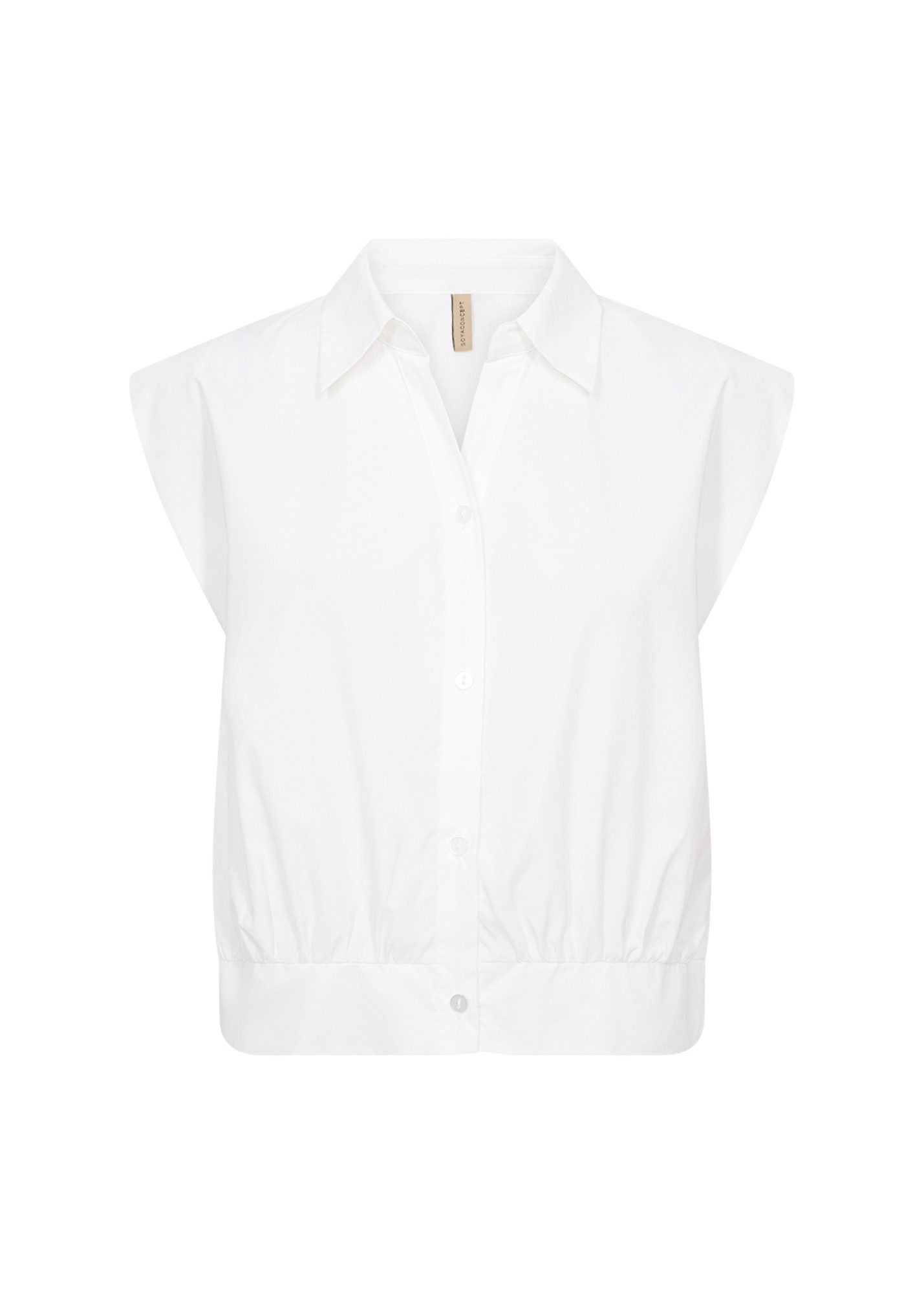 soyaconcept Langarmshirt SC-NETTI 123 - Hemdbluse mit Kragen und Knopfleiste - Bluse Damen