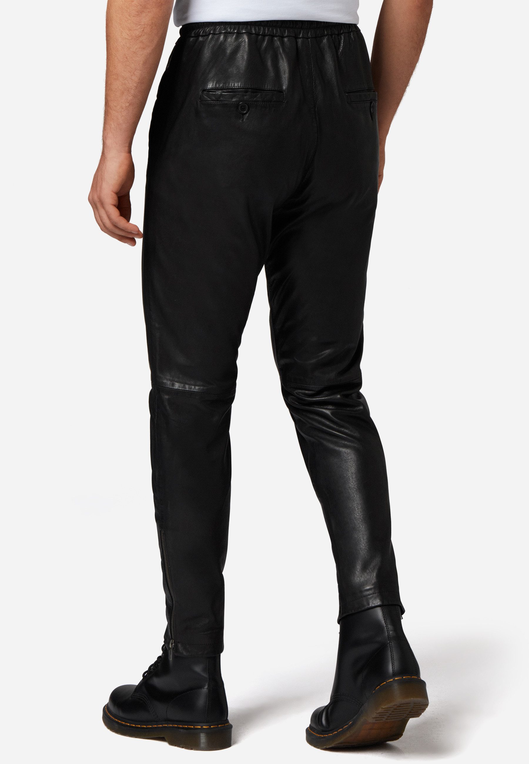 RICANO Lederhose Mike Hochwertiges Lamm-Nappa Leder
