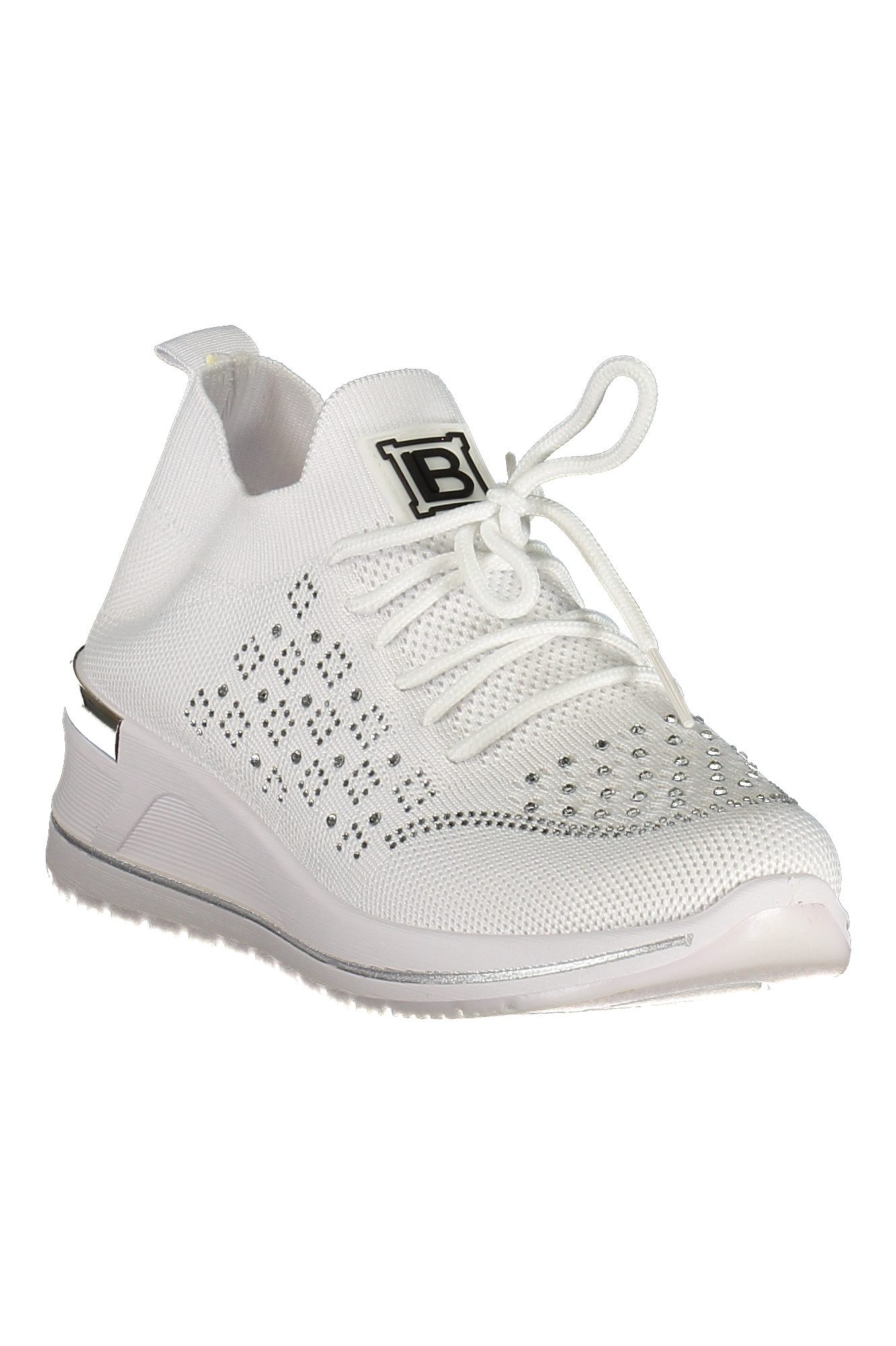 Laura Biagiotti Sneaker Damen-Sportschuh Weiß: Bequem, Stilvoll mit Strass