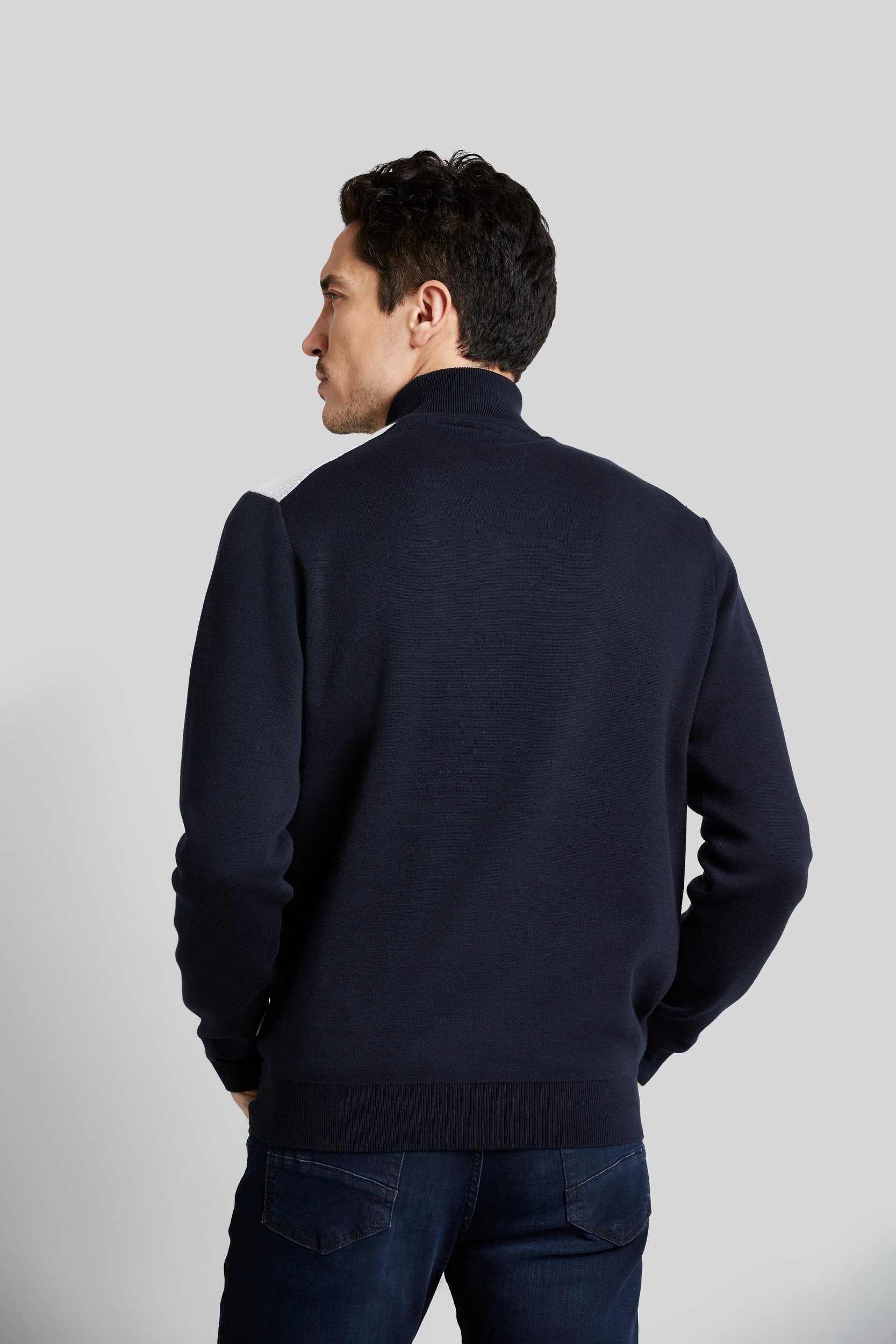 bugatti Rollkragenpullover mit winterlichem Bergmotiv günstig online kaufen