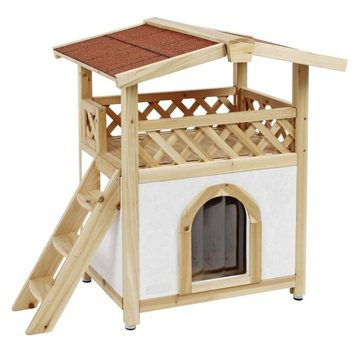 Kerbl Kratzbaum Katzenhaus Tyrol Alpin 88x57x77 cm Hellbraun