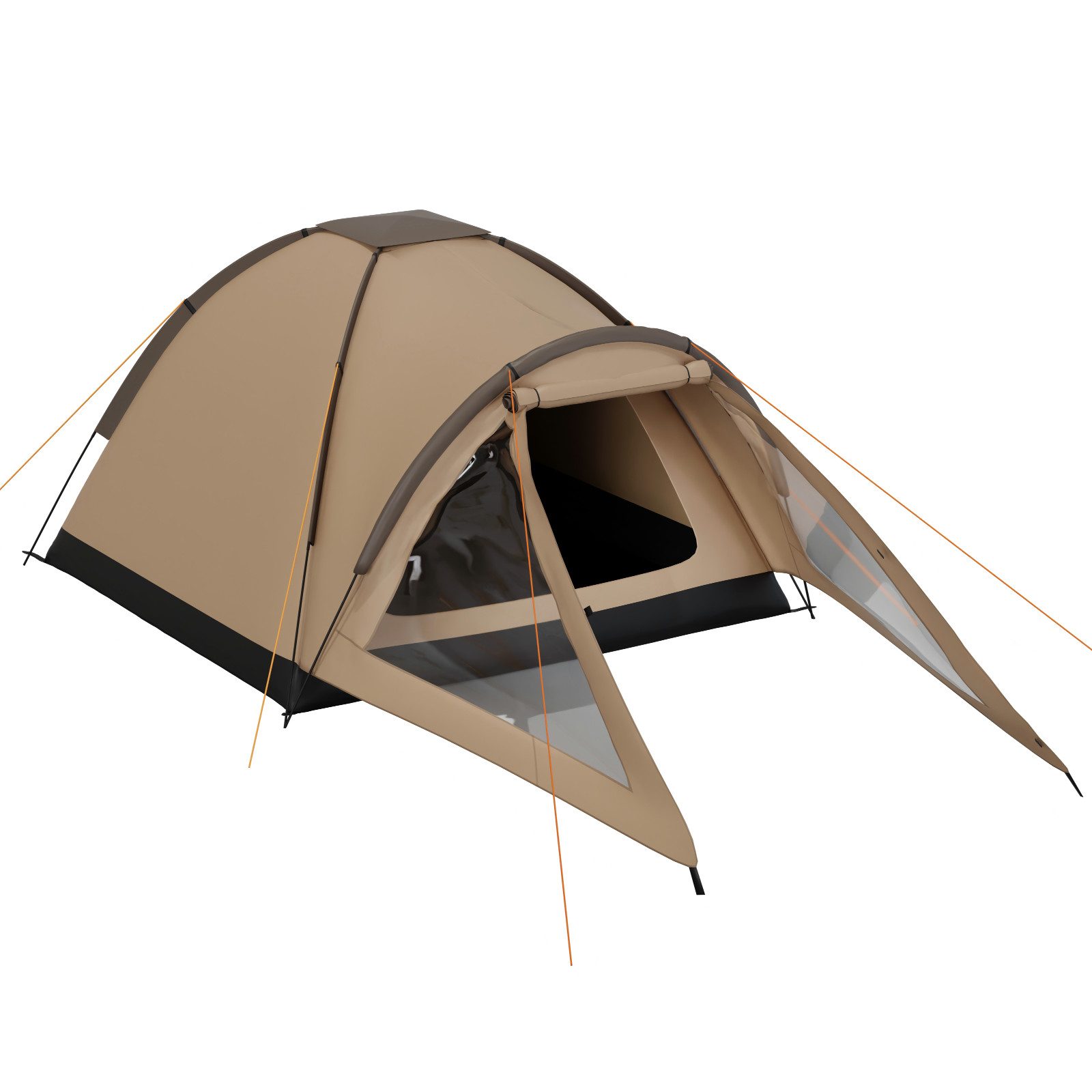 Igluzelt Ultraleichtes Kuppelzelt Campingzelt Outdoor 3 Personen Wasserdicht