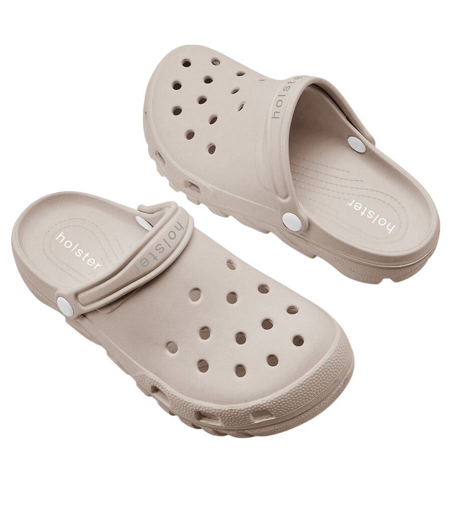 Holster Sandale Sundrifter Clog sandbraun Damen Badeschuh