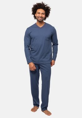 Ammann Pyjama Organic Cotton Pure (Set, 2 tlg) Schlafanzug - Baumwolle - Lockere Schnittform, Angenehm auf der Haut