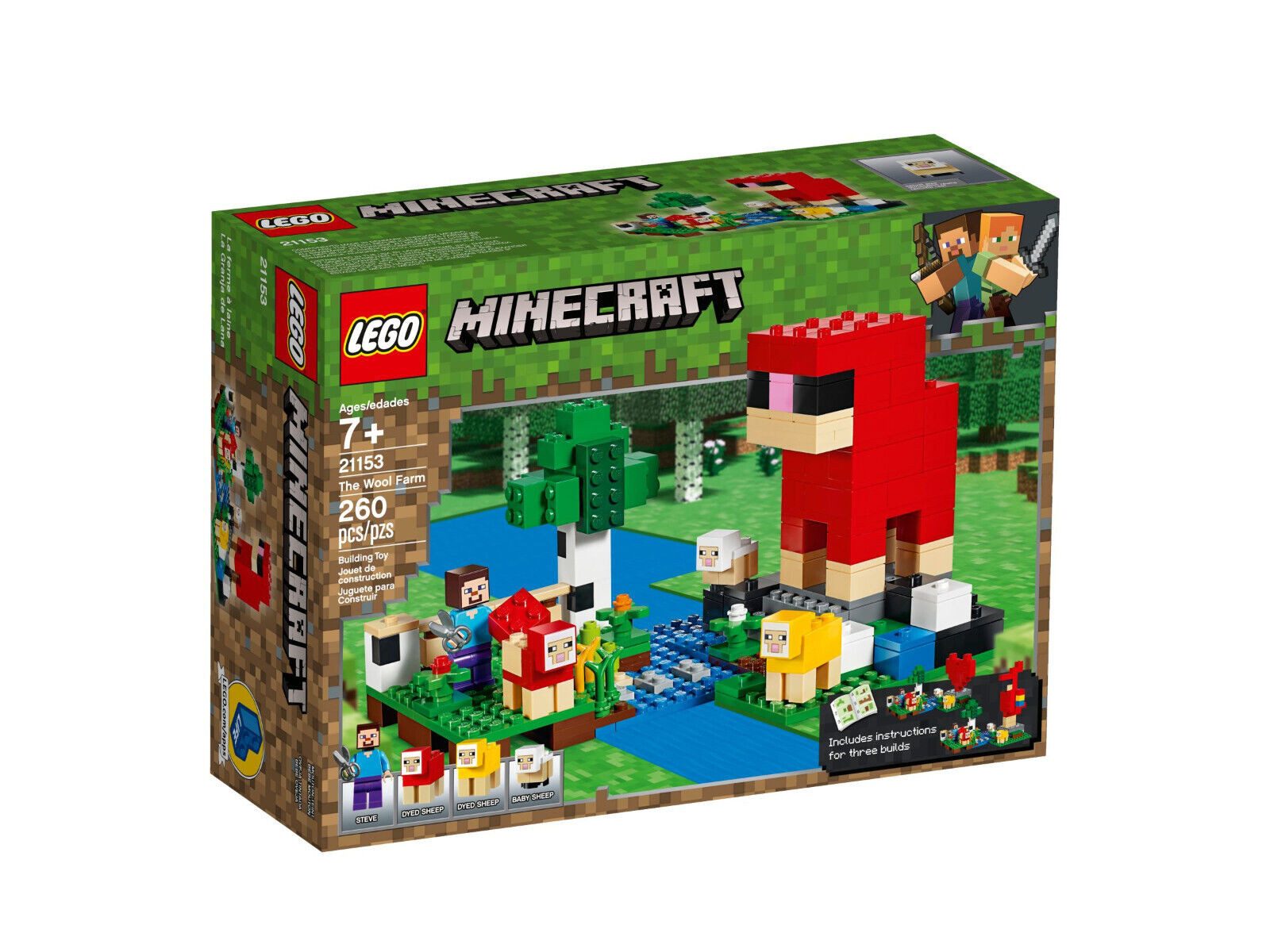 LEGO® Minecraft Die Schaffarm 21153 - 21153 NEU! Teile 260x Spielbausteine