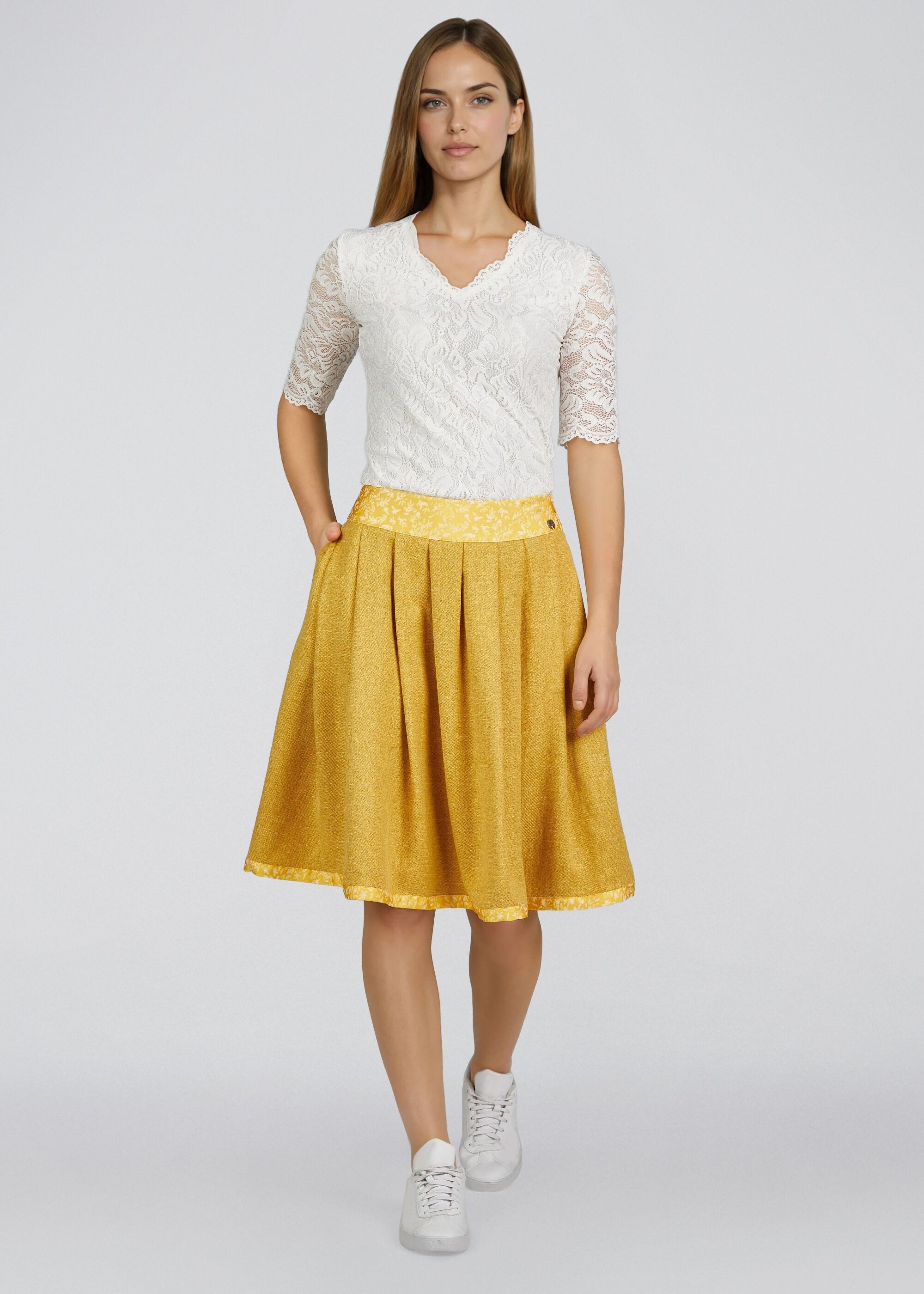 Spieth & Wensky Trachtenrock Hildebrand (1-tlg) feine Leinenoptik