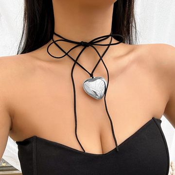 GLAMO Choker Schwarze Samt-Halsbänder,Verstellbare Choker für Frauen Mädchen