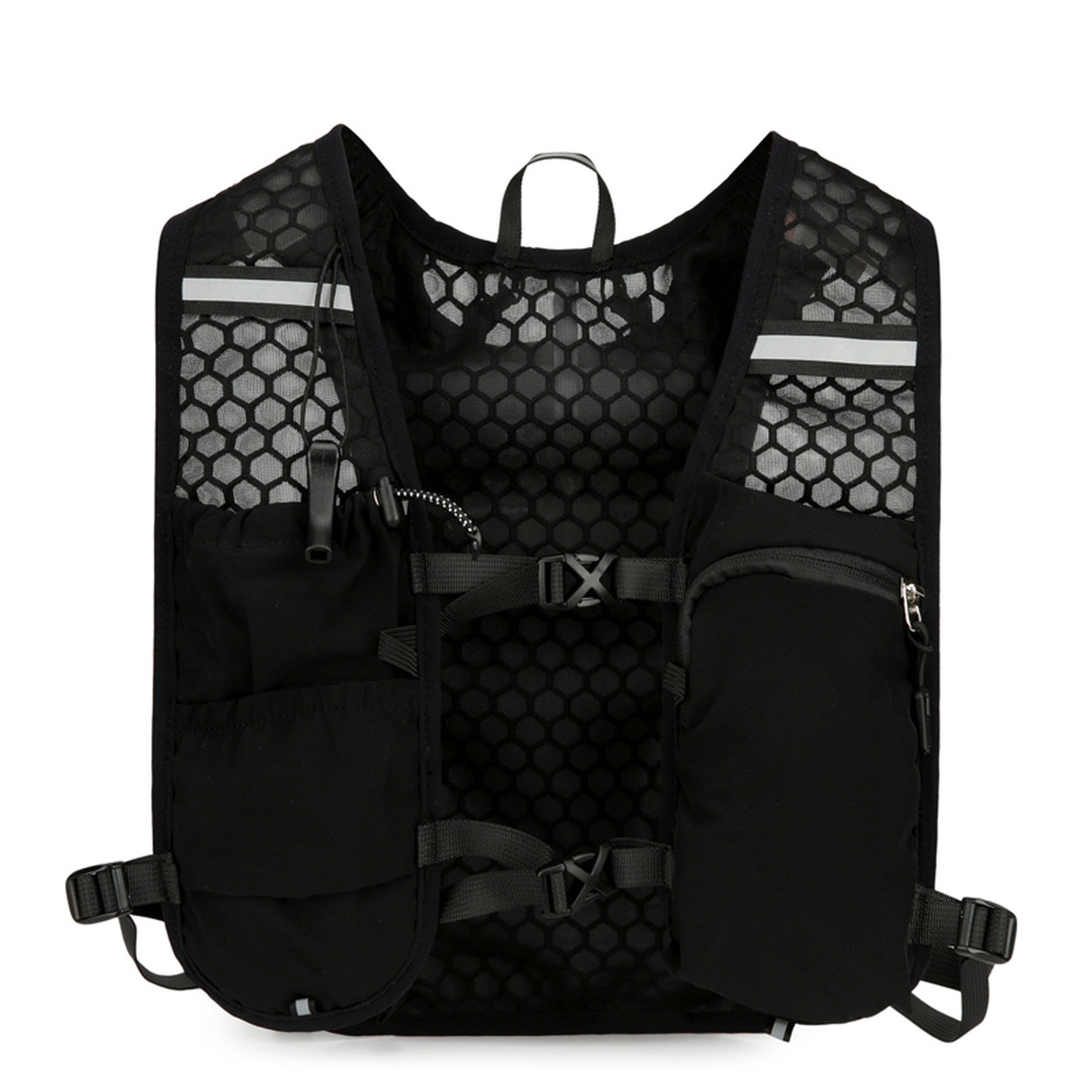 Maity Trinkrucksack 5L Laufweste Ultraleicht Wasserdicht Atmungsaktiv mit Reflektoren, Reflektierendes Design und ultraleicht
