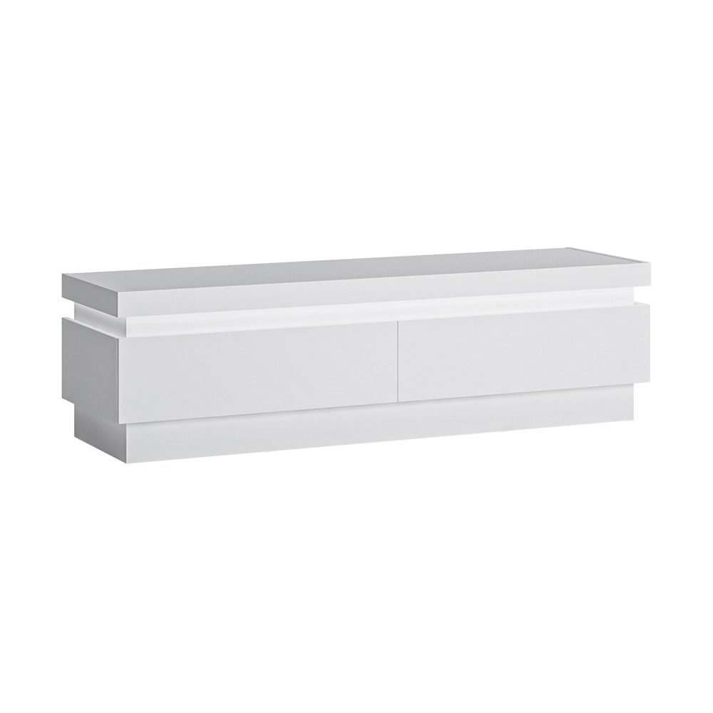 Lomadox Lowboard LYNDHURST-129, weiß Hochglanz, B/H/T günstig online kaufen