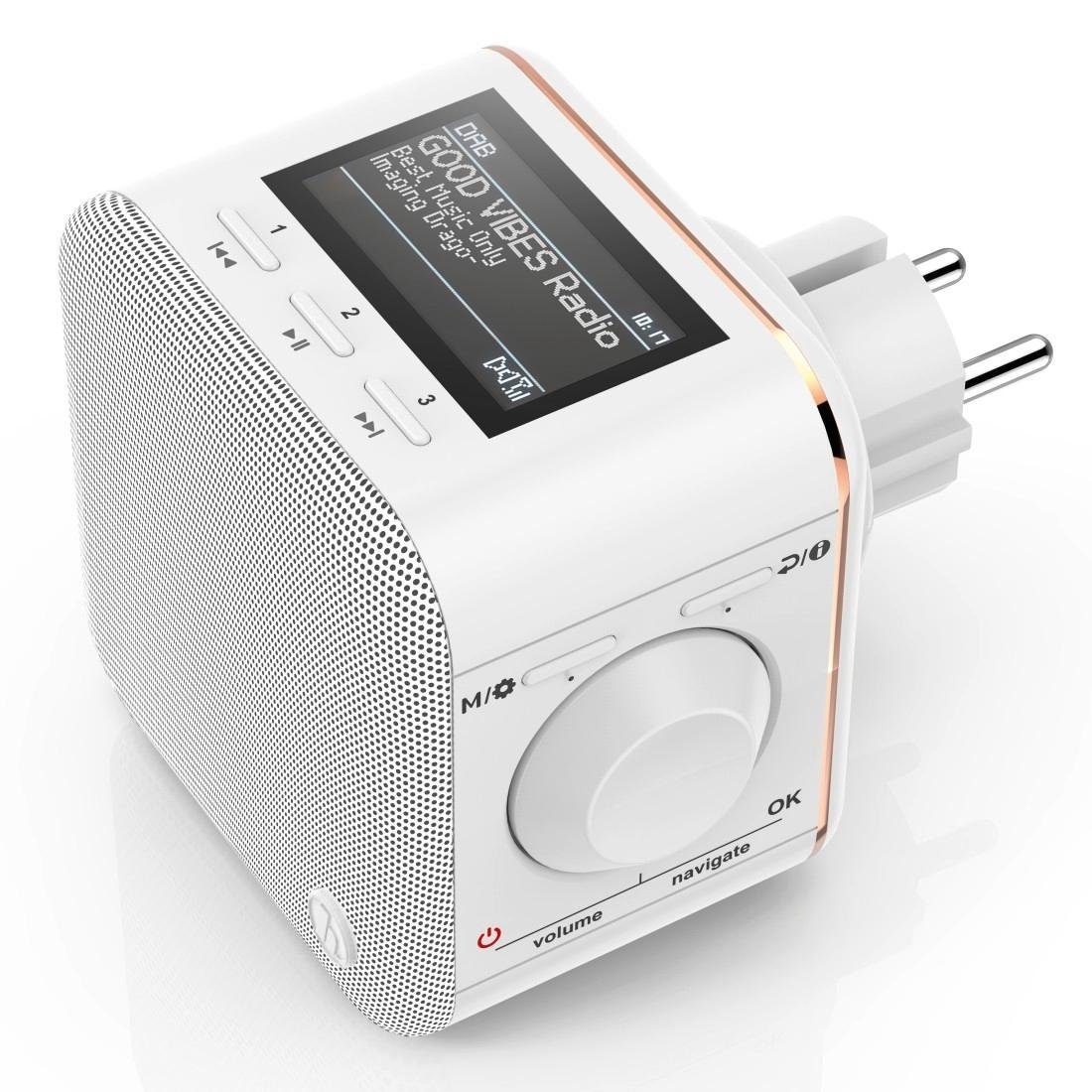 Hama Steckdosenradio, DAB f. (DAB) Bluetooth/FM Steckdose, Digitalradio DR40BT-PlugIn Radio