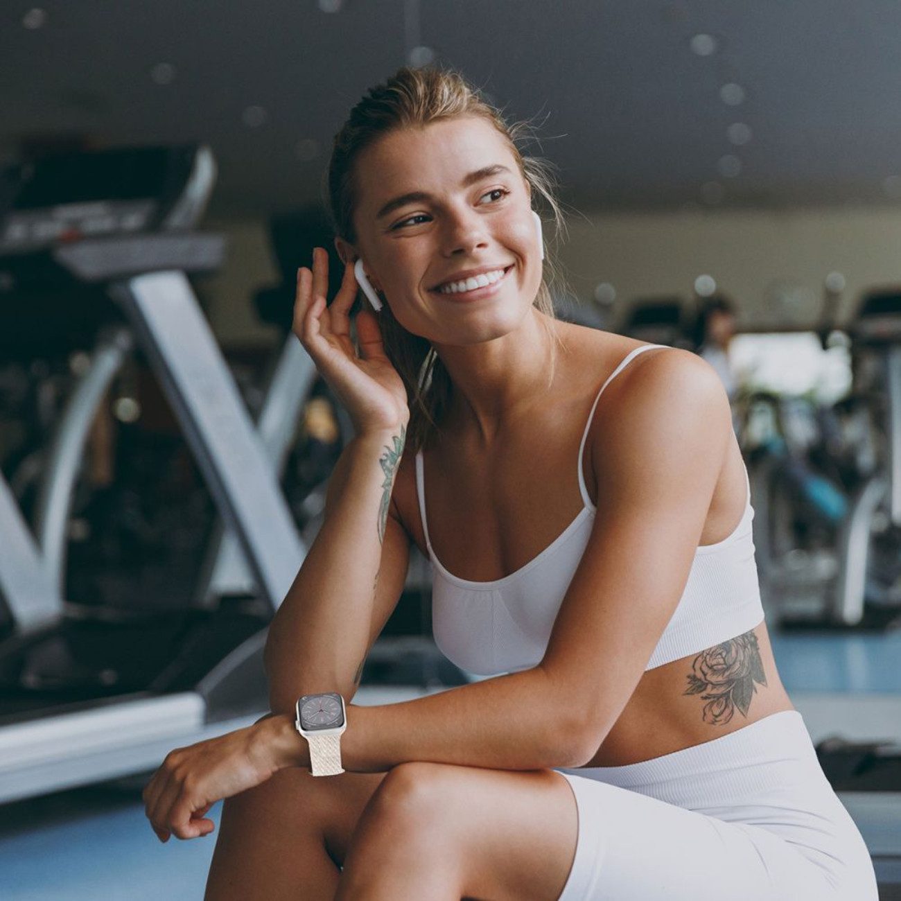 TECH PROTECT Armband (Armband, Einzelartikel), Geflochtenes Nylonarmband mit Magnetverschluss für Apple Watch