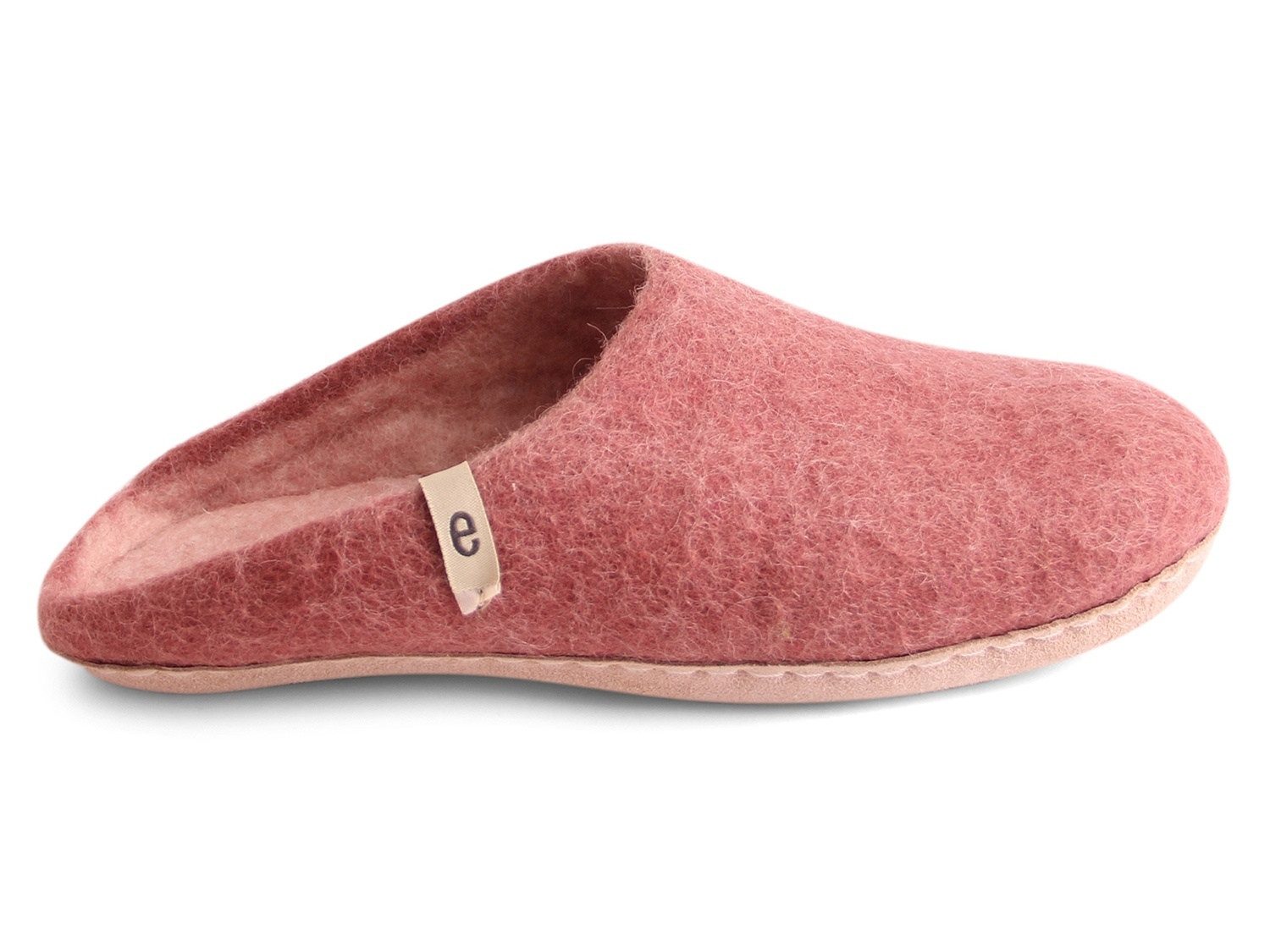 Unisex Filzpantoffel mit Ledersohle Pantoffel
